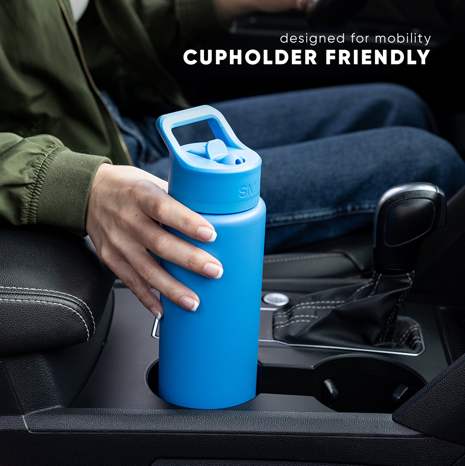 Summit Insulated Water Bottle with Straw Lid - Leakproof Stainless Steel Thermos for Gym, Hiking & Outdoor Activities