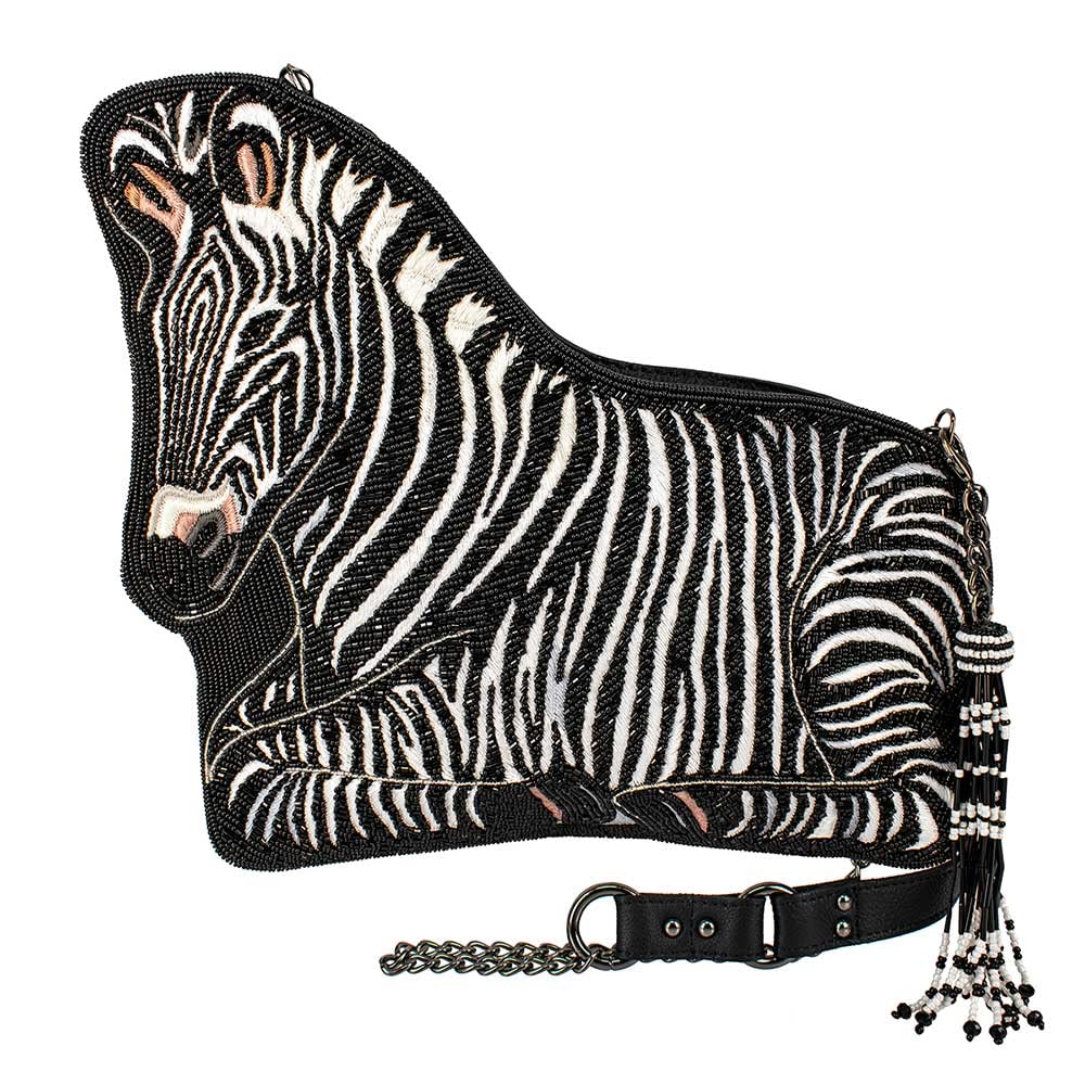 Mary Frances Roam Crossbody Zebra Handbag for Women - Stylish Multi-Color Print Shoulder Bag - Perfect for Travel, Shopping, and Everyday Use