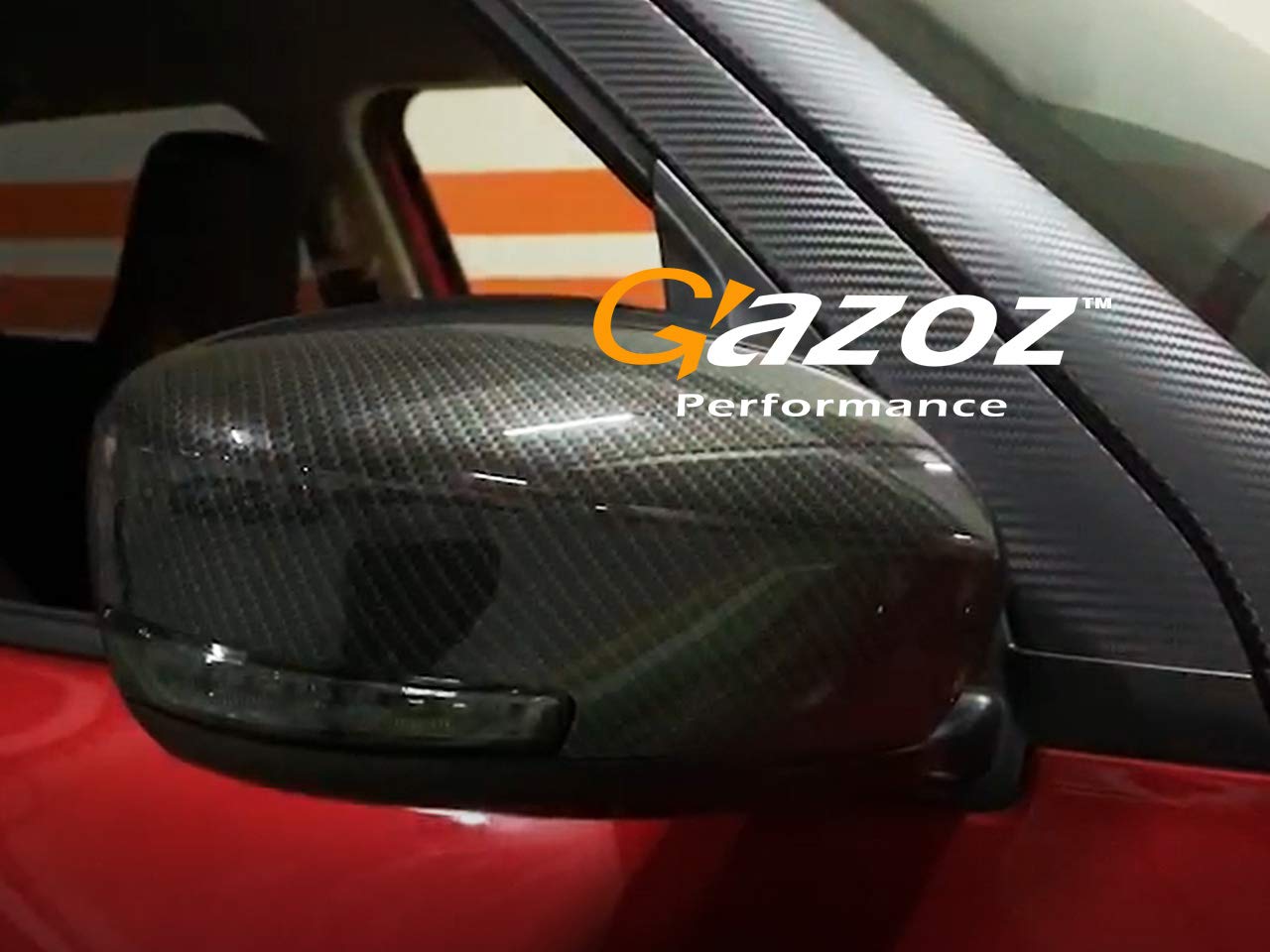 Carbon Fiber Mirror Covers for 2017-2023 Suzuki Swift Sport ZC33S - Exterior Replacement Parts - Enhances Style & Aerodynamics for Street Racing & Car Shows