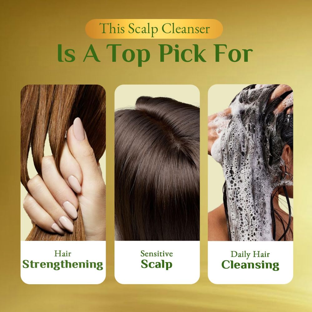 Richfeel Scalp Cleanser Hair Shampoo 100ml - Nourishing Treatment for Dull, Damaged & Dry Hair - Reduces Itchiness & Promotes Healthy Scalp | Perfect for Daily Hair Care & Scalp Refreshment