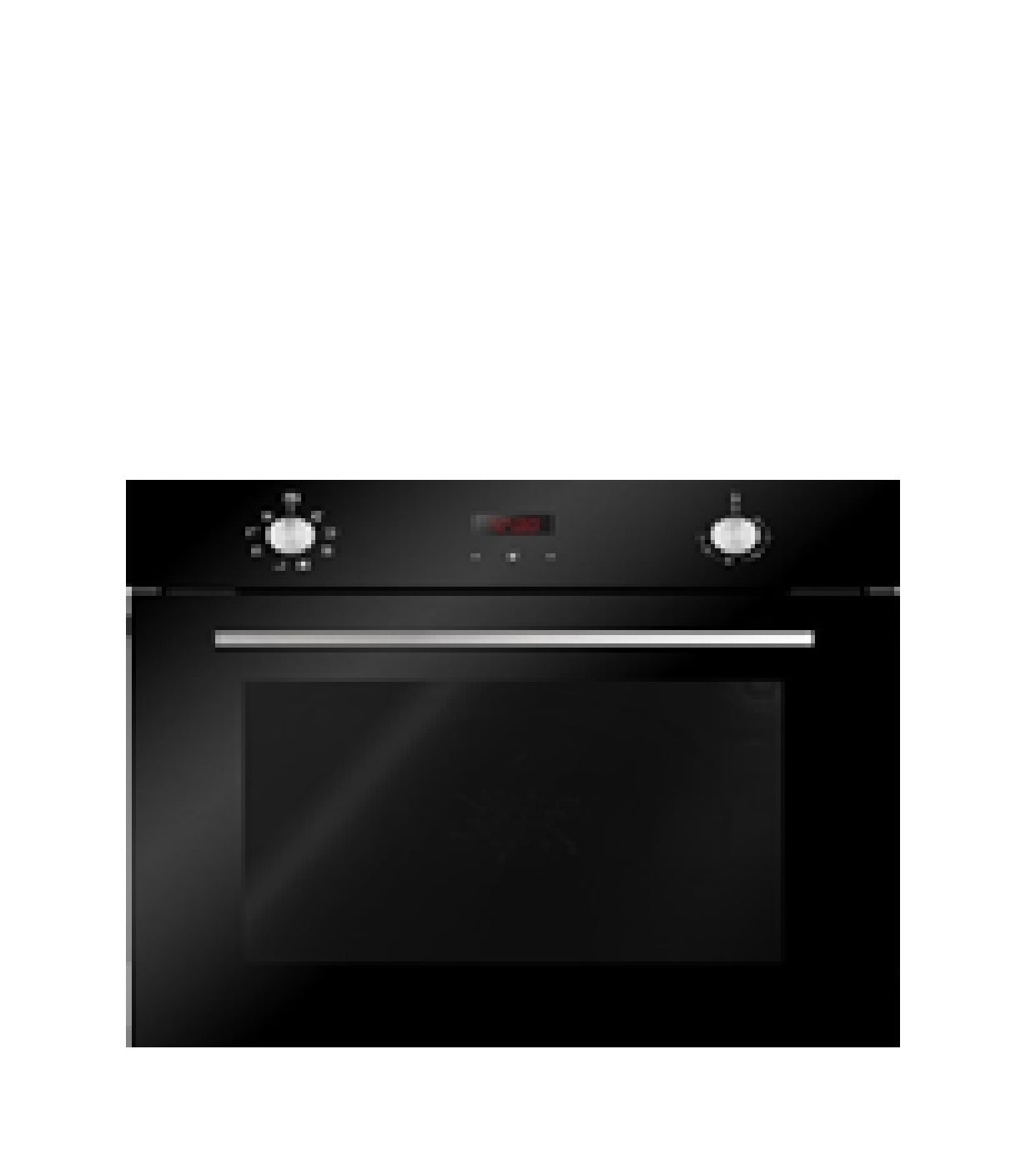 Master Gas Built-In Oven 60cm - Premium Italian Stainless Steel Black Oven for Professional Home Cooking & Baking