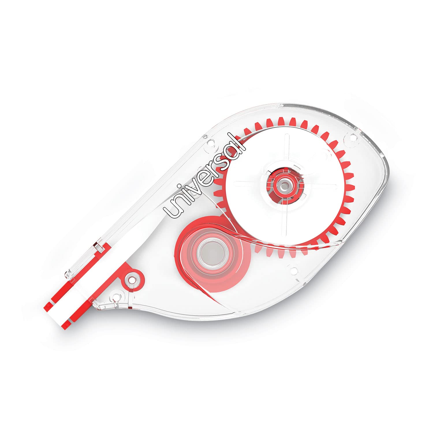 UNV75612 White Correction Tape for Side-Application - Self-Adhesive Error Cover Tape for Office, School & Home Use - Perfect for Documents, Notebooks & Paper Editing