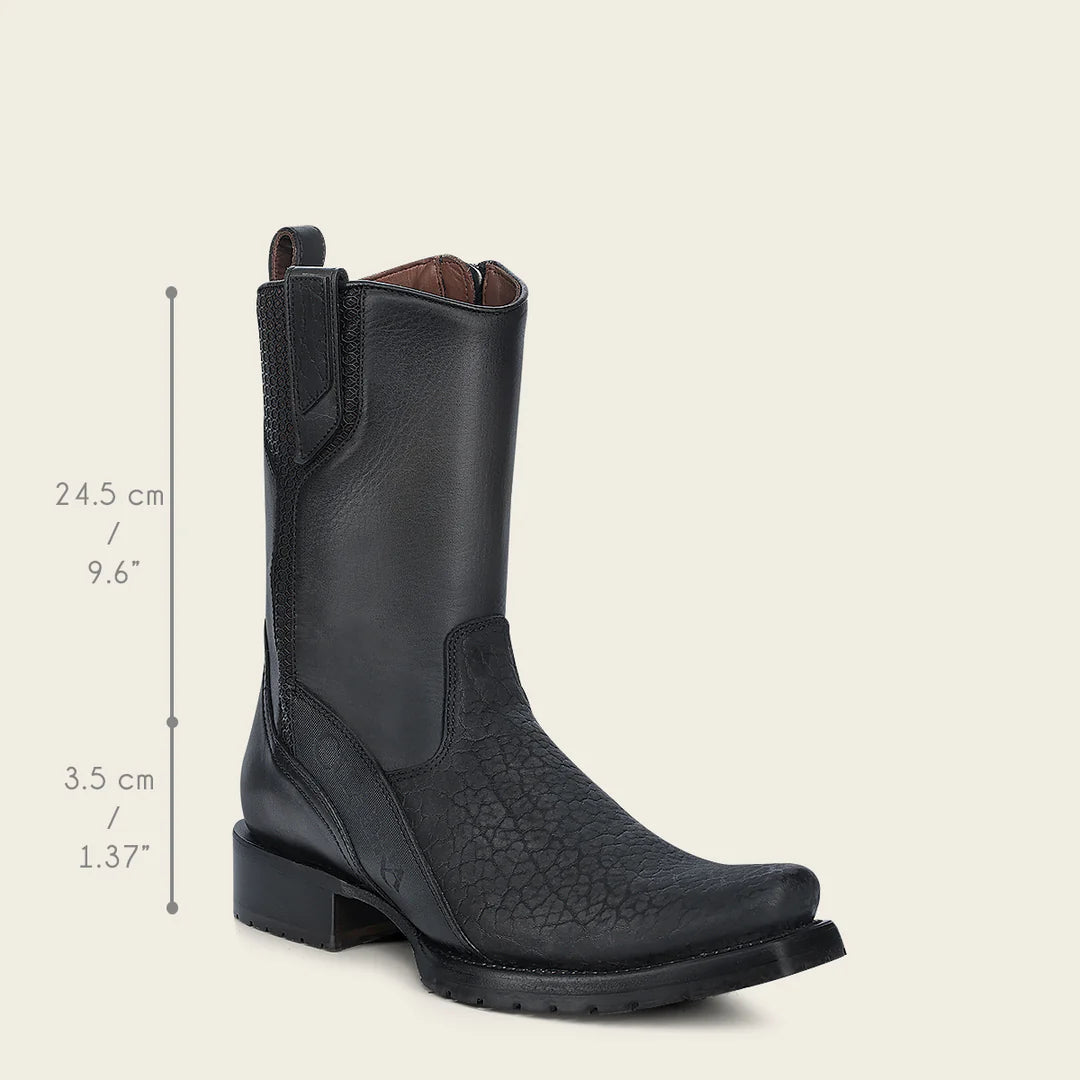 1J3HTC Men's Cuadra Oxford Dress Cowboy Boots - Genuine Leather Bull Neck Western Boots for Riding, Country Style & Casual Wear