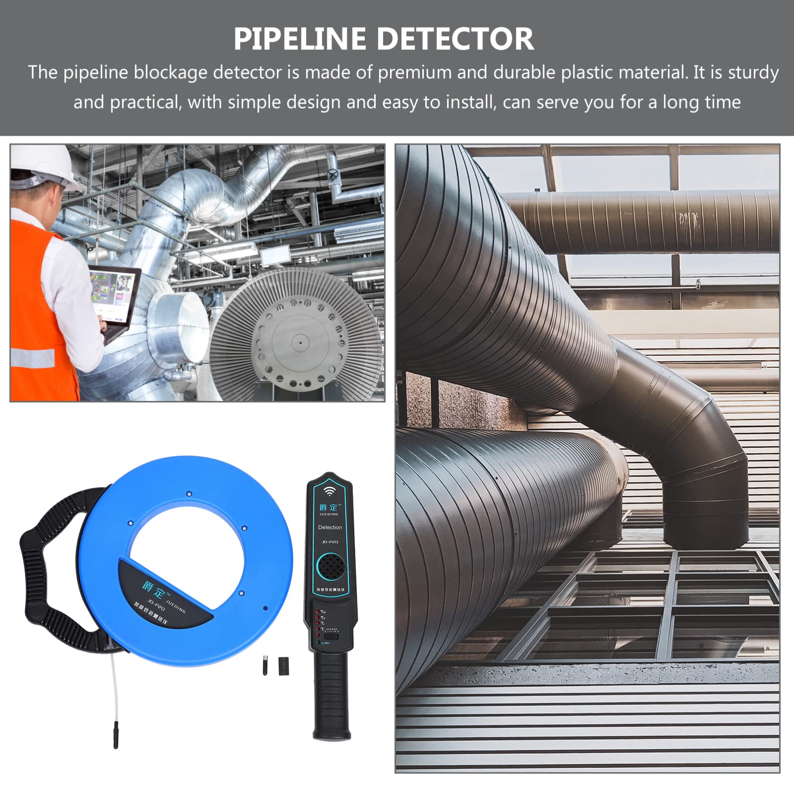 Wall Scanner & Pipe Blockage Detector - Professional Plumbing Tool for Locating Clogs in Pipes & Drains | Ideal for Home Inspection, Plumbing Repairs & DIY Projects