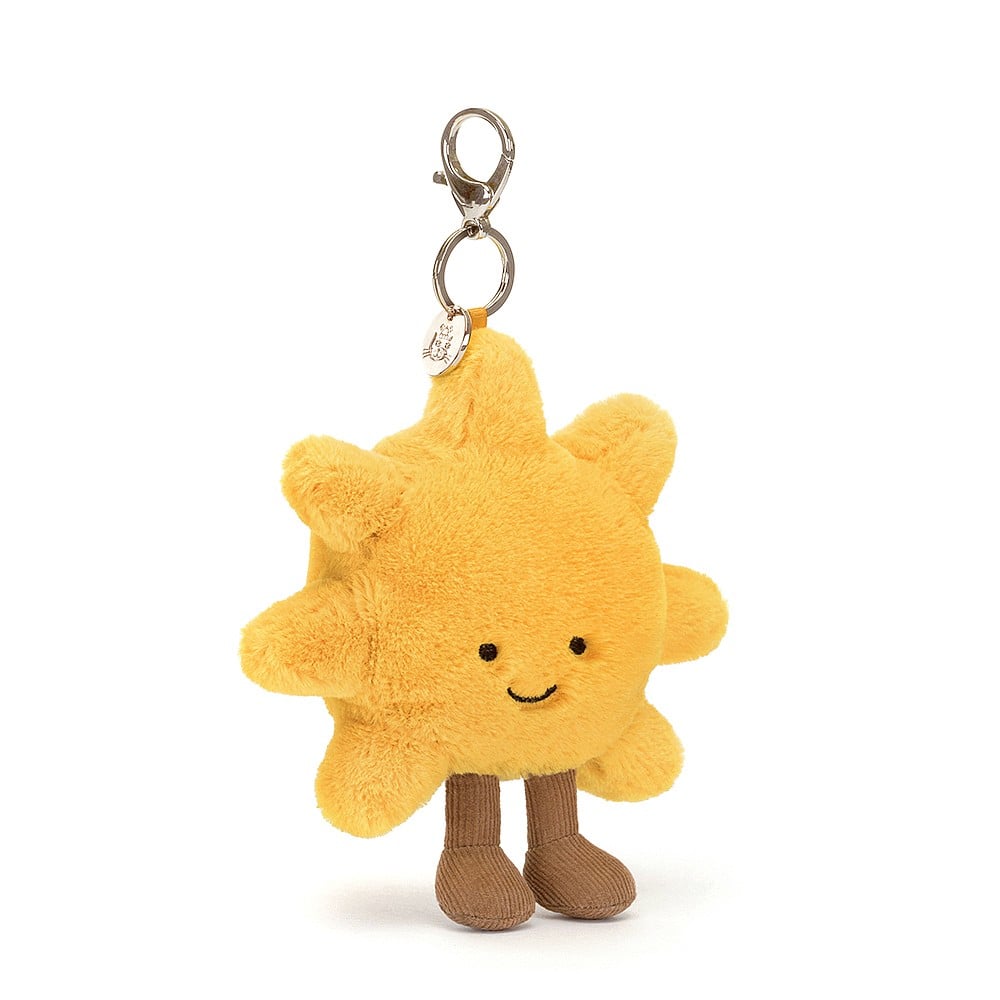 Amuseable Sun Bag Charm - Cute Smiling Sun Keychain for Handbags & Backpacks - Perfect for Beach, Travel, and Everyday Use