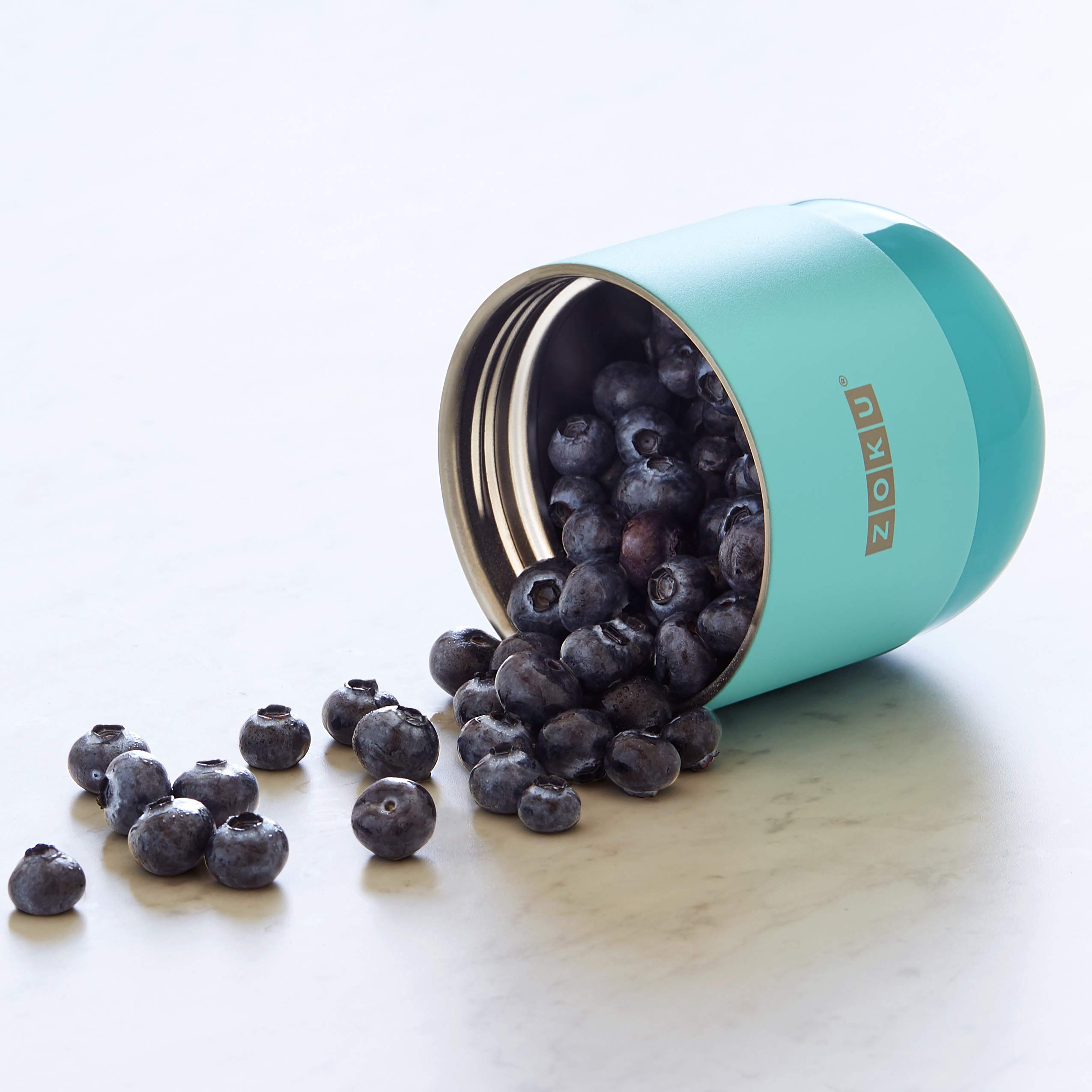ZOKU Neat Stack 10oz Vacuum Insulated Stainless Steel Food Jar - Double-Walled, BPA-Free, Leak Proof - Perfect for Lunch, Travel & Outdoor Activities - Teal