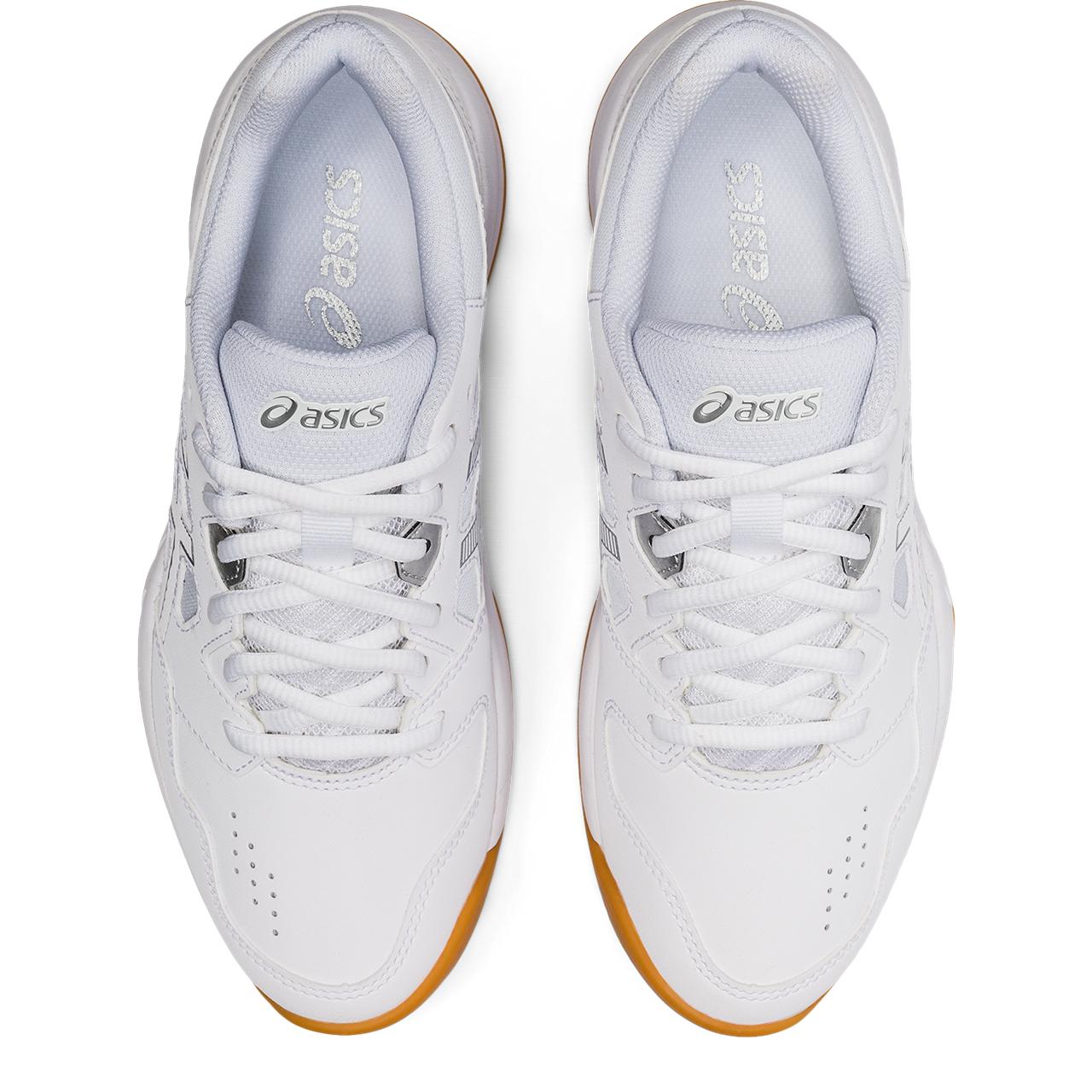 ASICS Gel Renma Women's Indoor Court Shoes - White/Pure Silver - Volleyball & Badminton Shoes for Women with Superior Cushioning & Support