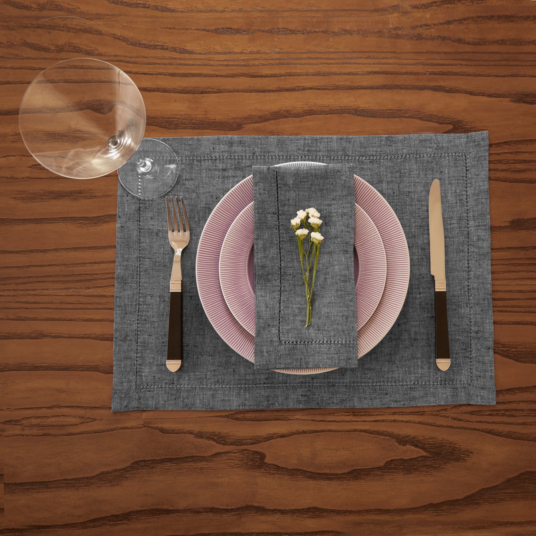 Premium Milan Placemats Set of 4 - Waterproof & Heat-Resistant Dining Table Mats for Kitchen, Dining Room, or Outdoor Use - Elegant Home Decor & Perfect for Dinner Parties, Holidays, and Everyday Meals