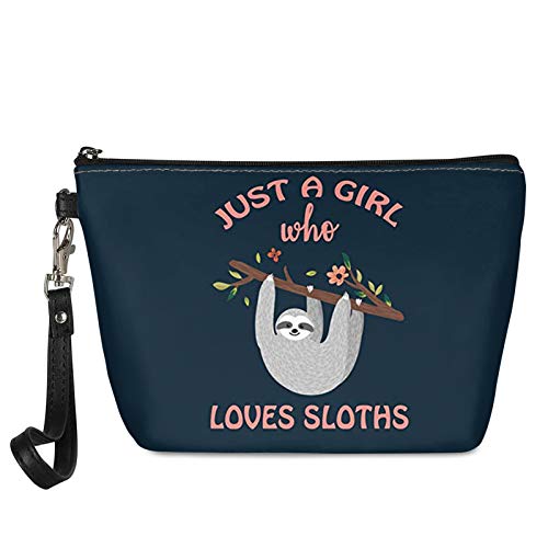Belidome Adorable Sloth Portable Makeup & Toiletry Organizer Bag - Cute Sloth-Themed Cosmetic Case for Travel, Gym & Daily Use - Perfect Gift for Sloth Lovers
