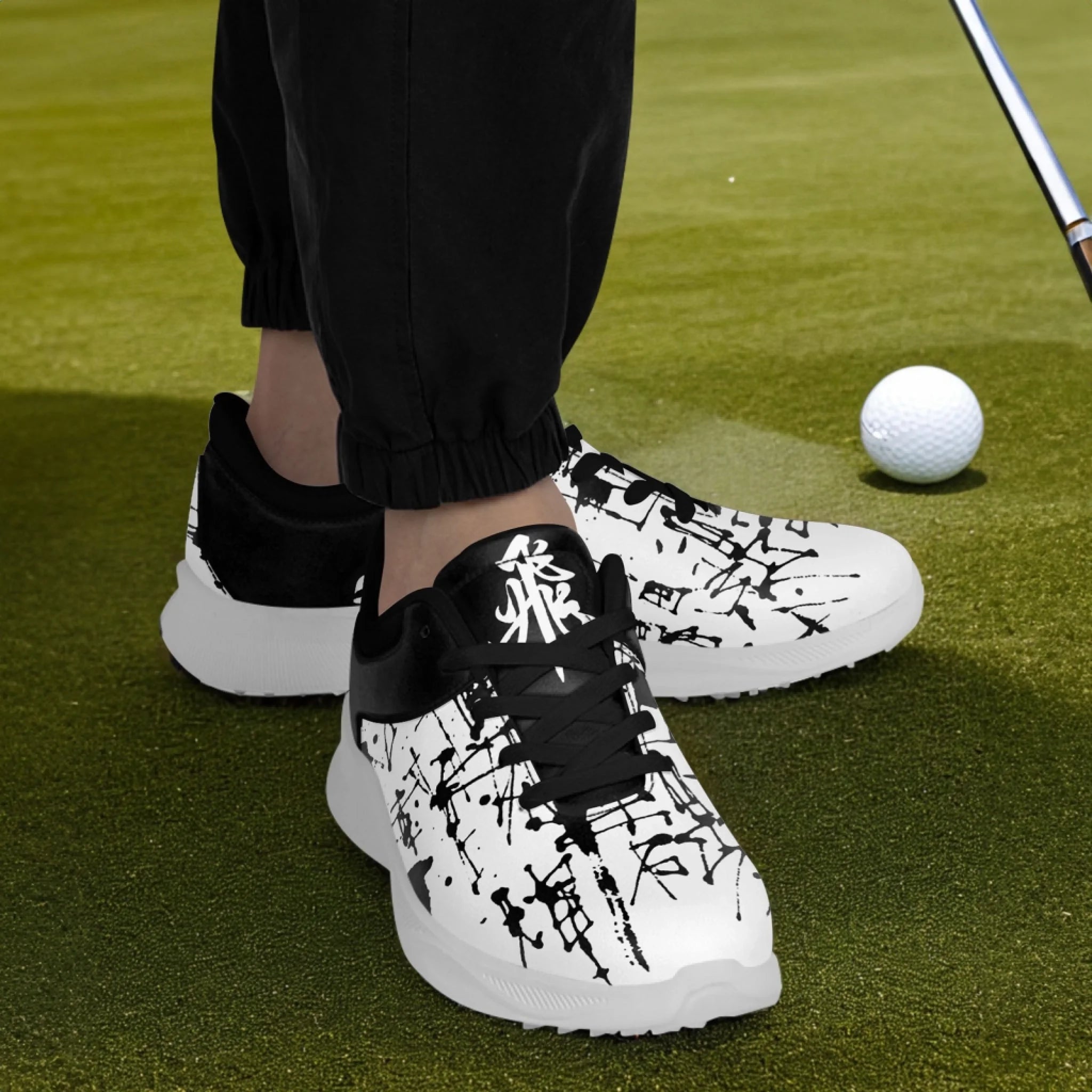 Custom Golf Performance Sneakers for Men & Women - Personalized Durable Athletic Shoes for POD Resellers - Lightweight Comfortable Design for Golfing, Running & Casual Wear (FN062 25020099 6)