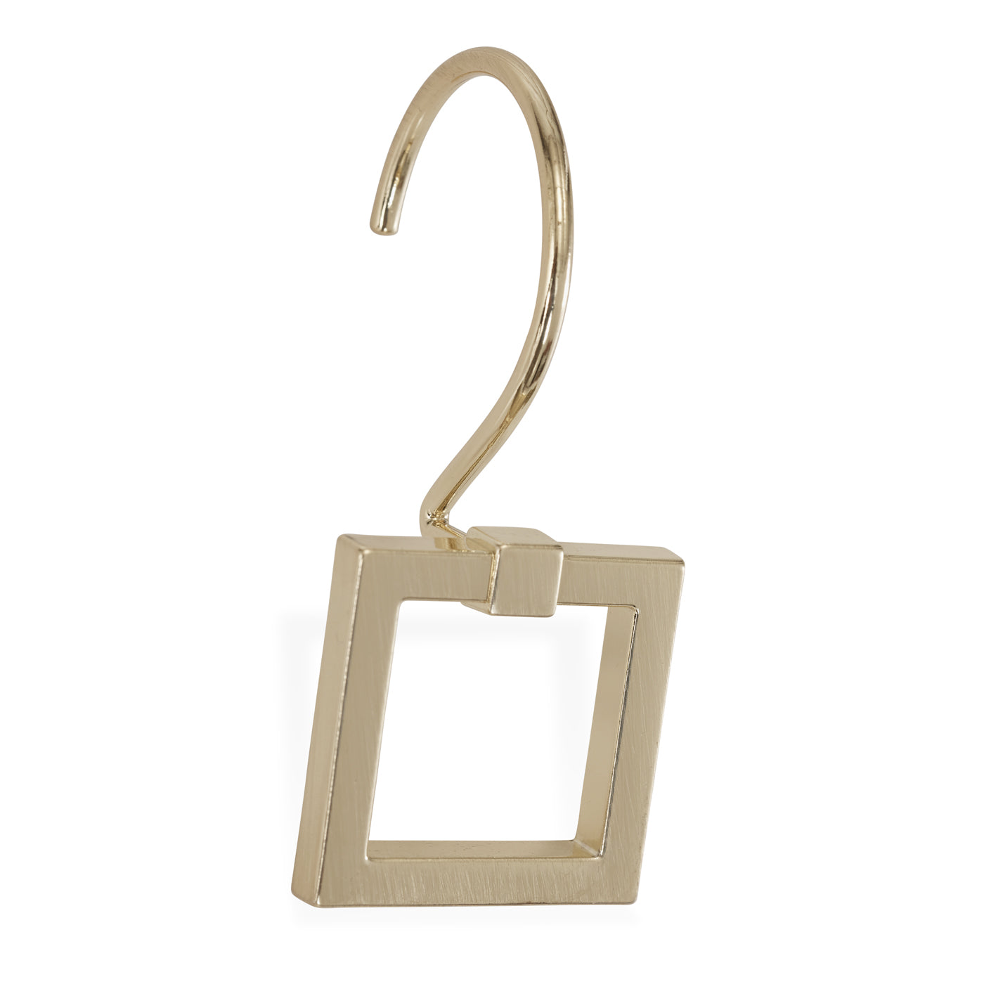 Square Door Knocker Shower Hooks - Heavy Duty Rustproof Bathroom Hooks for Towels, Robes & Shower Curtains - Perfect for Bathroom, Kitchen & Dorm Organization