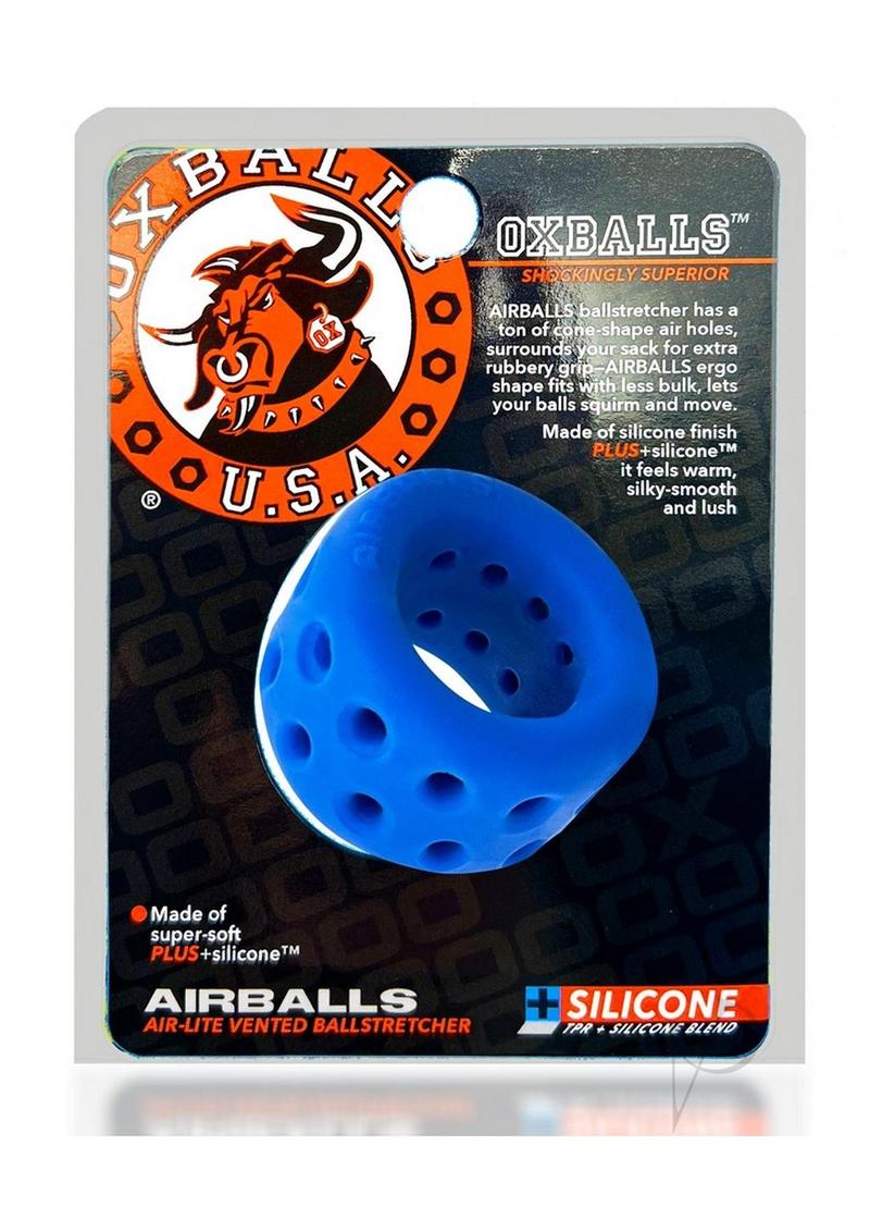 Premium Airballs Air Lite Silicone Ball Stretcher for Men - Comfortable & Adjustable Cock Ring for Intimate Play, BDSM, and Sensual Enhancement