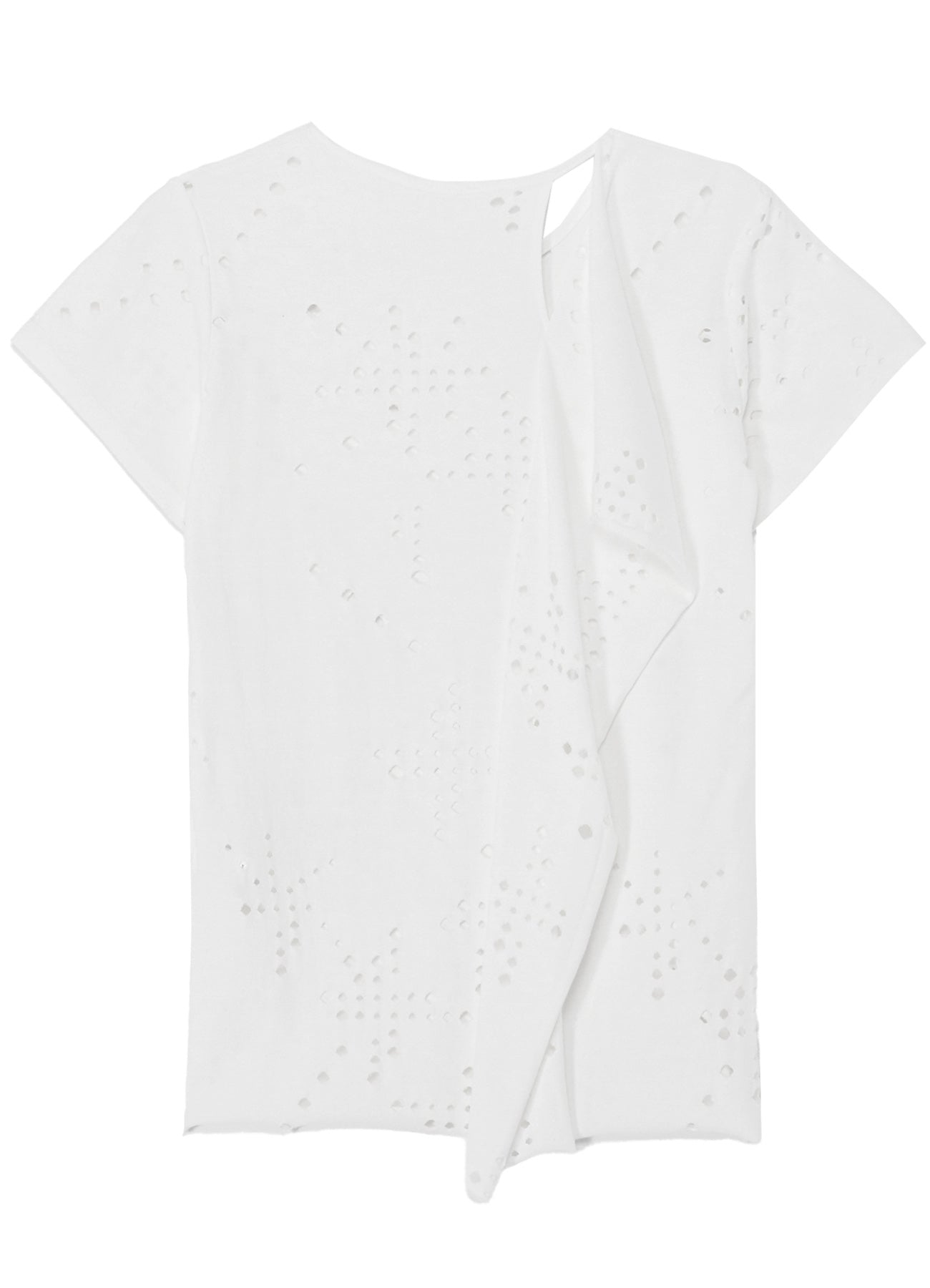 Breathable Cotton Jersey Short Sleeve T-Shirt with Unique Hole Design - Perfect for Summer Casual Wear, Street Style & Everyday Comfort