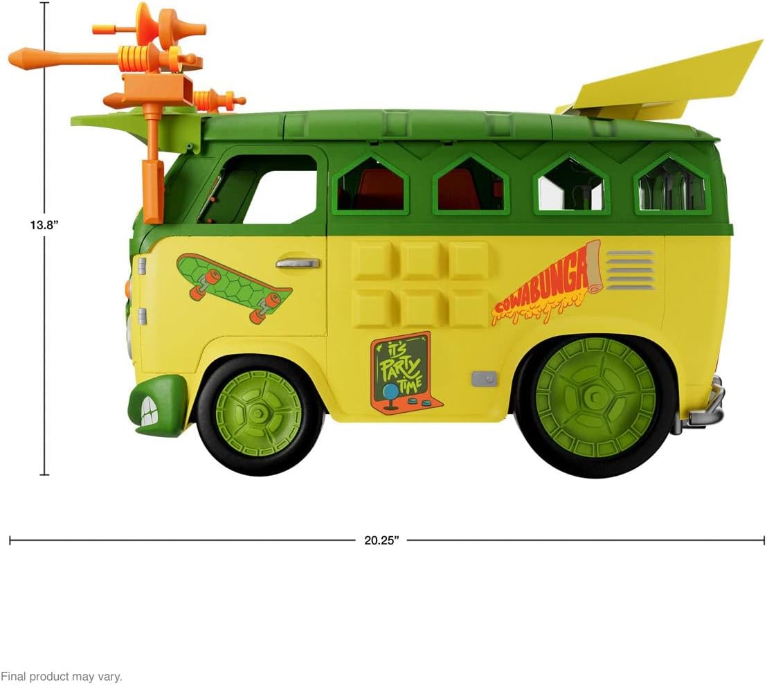 Super7 Teenage Mutant Ninja Turtles Ultimates Party Wagon Vehicle - Collectible Action Figure Playset for TMNT Fans, Perfect for Display & Play Scenes