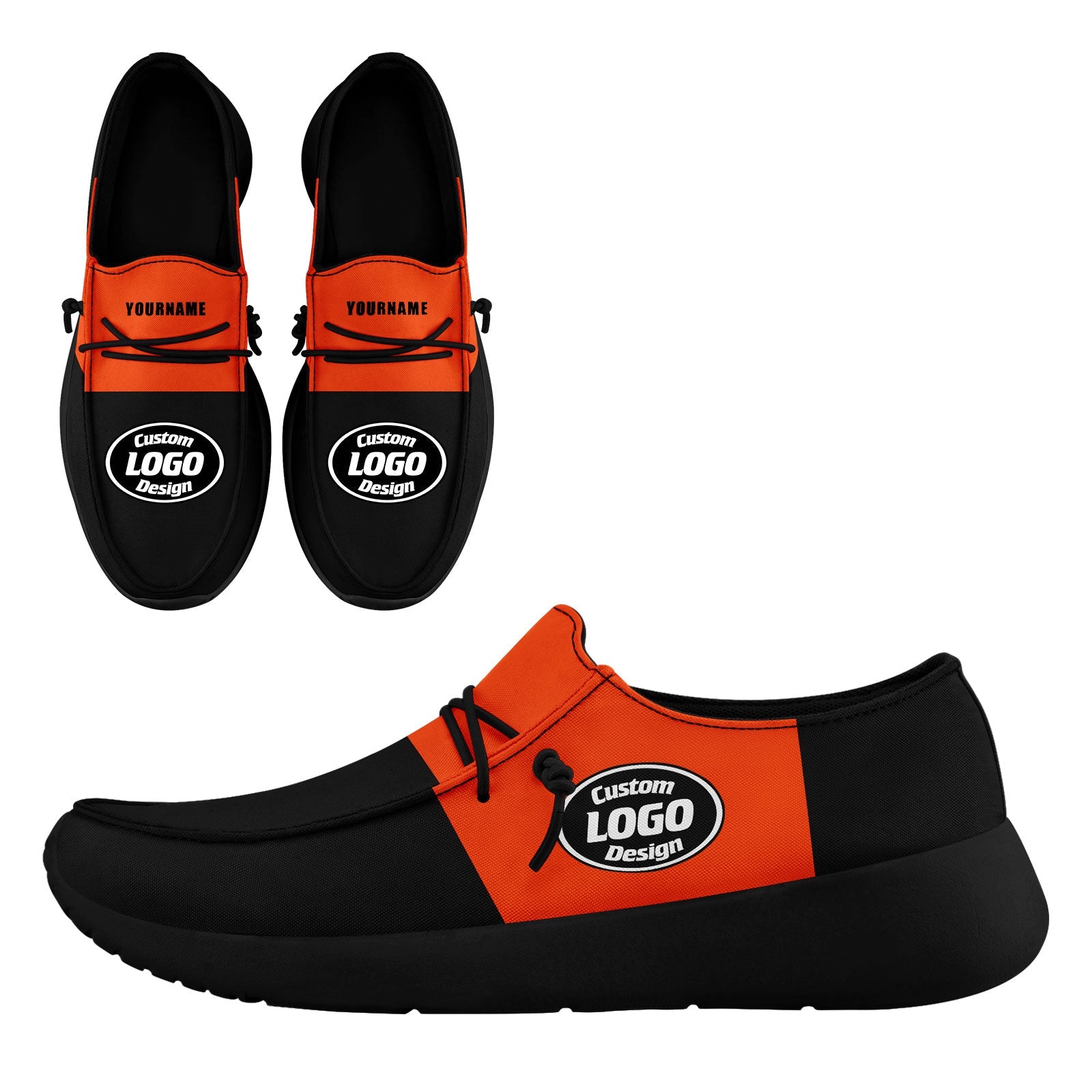 Custom Cincinnati Black & Orange Personalized Sneakers - Unisex High-Top Basketball Shoes FN018 D020278 (Size 6) - Perfect for Sports, Streetwear & Gift Giving