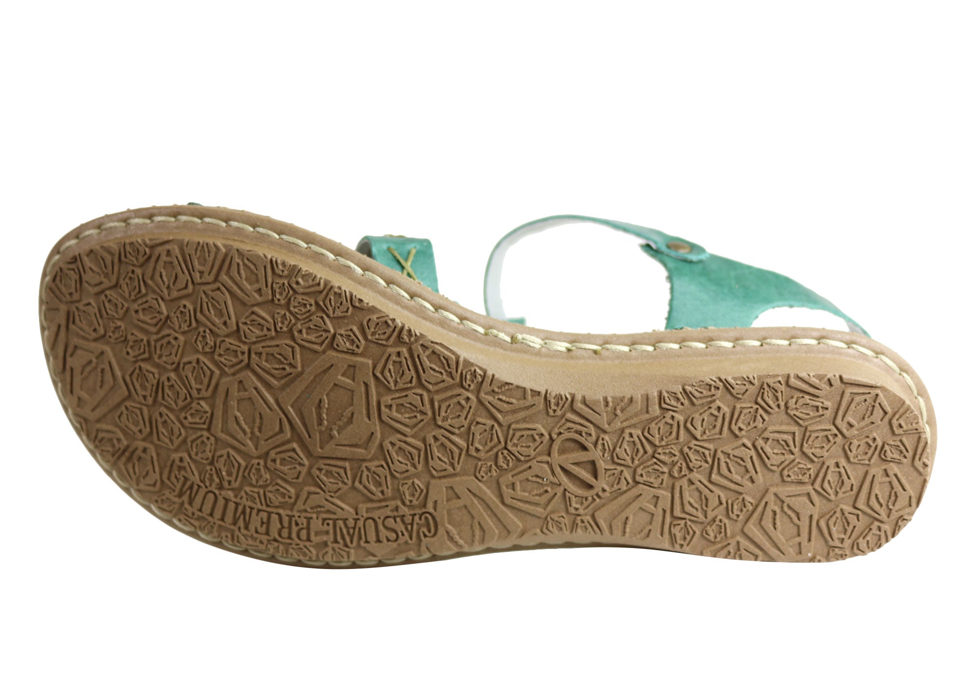 Andacco Madisson Women's Comfort Flat Leather Sandals - Handmade in Brazil - Perfect for Summer, Beach & Casual Outings