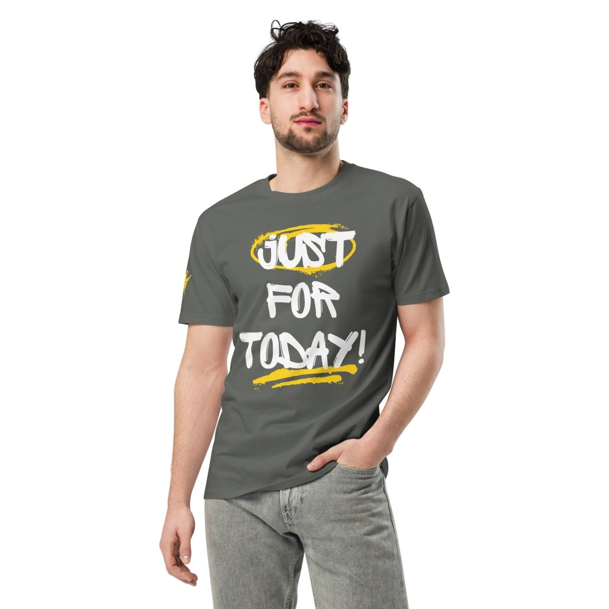 Street Sovereign Tee - 'Just for Today' & 'TRY' Edition Graphic T-Shirt for Men | Trendy Streetwear Fashion | Perfect for Casual Wear, Urban Outfits & Music Festivals