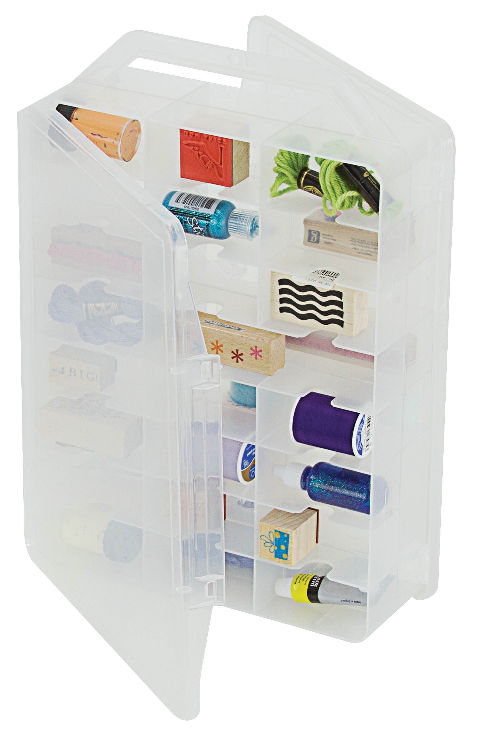 Creative Options 5315 Thread Organizer - Premium Sewing Thread Storage Box with 12 Compartments | Perfect for Embroidery, Quilting & Craft Organization (Use for Home Sewing Rooms, DIY Projects & Professional Tailoring)