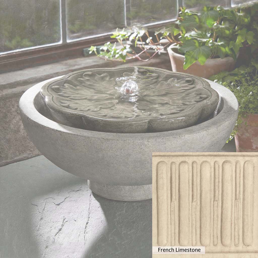 Campania International M Series Flores Outdoor Garden Fountain - Elegant Water Feature for Patio, Yard, and Landscape Decor
