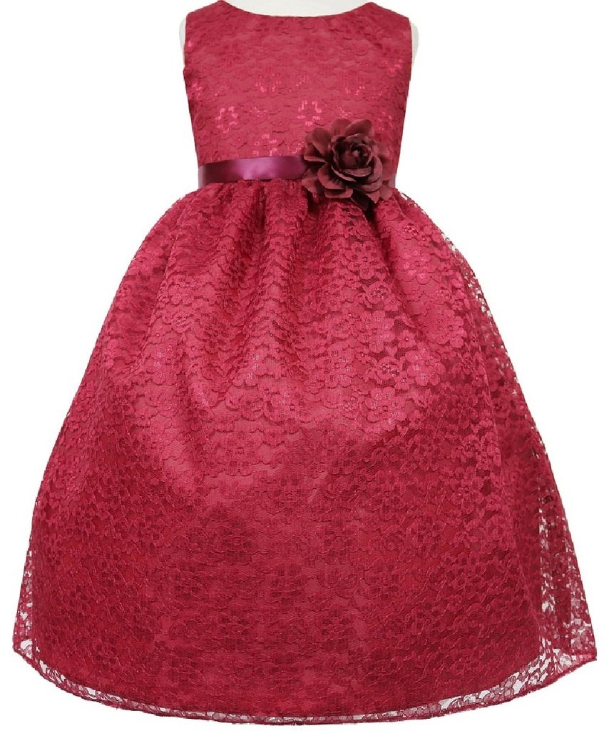 Adorable Lace Overlay Floral Girls Dresses for Spring & Summer | Cute Flower Print Toddler Dresses for Parties, Photos & Special Occasions