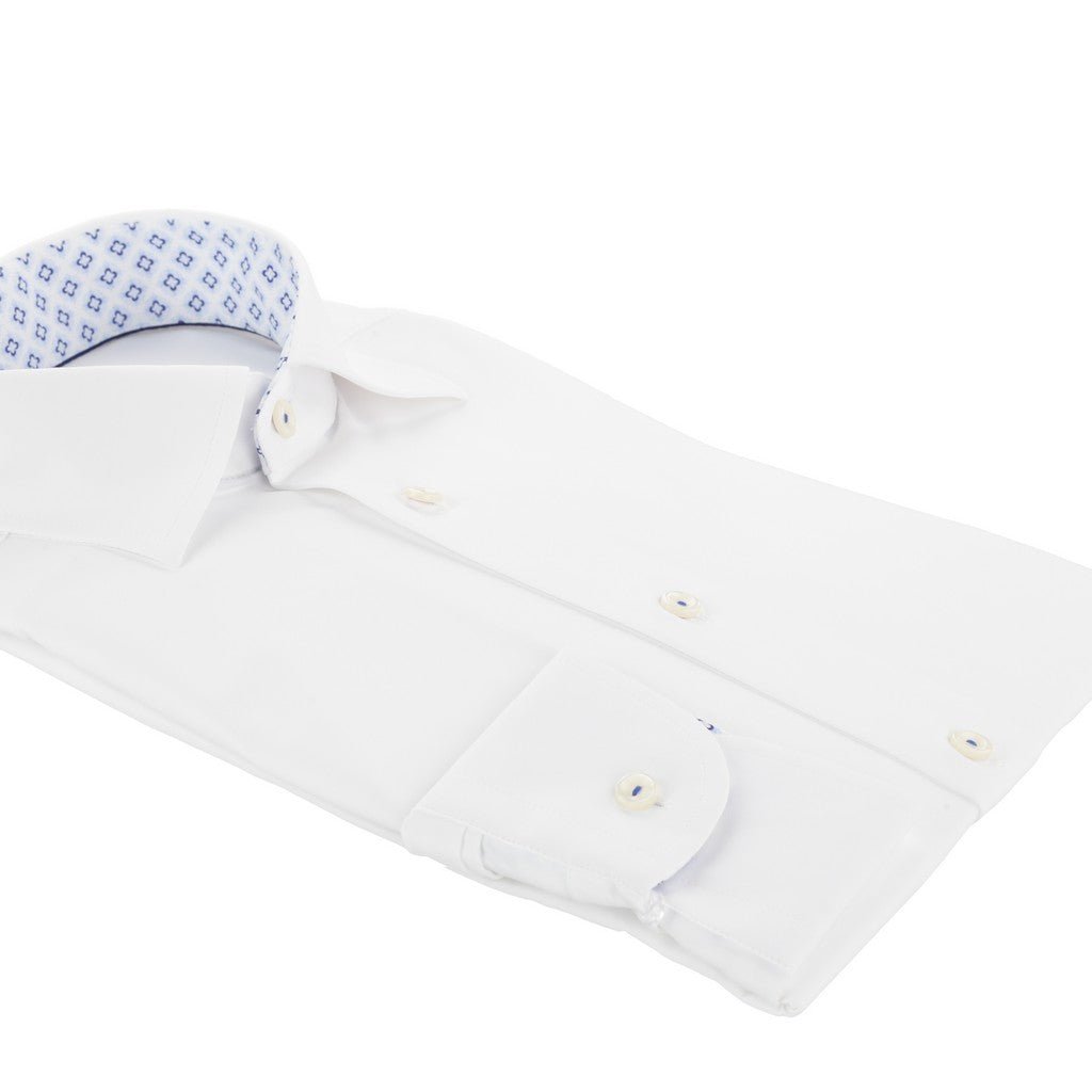 ETON Stretch Contemporary Fit Men's Dress Shirt - Single Cuff White Formal Office Wear & Business Attire for Professional Occasions