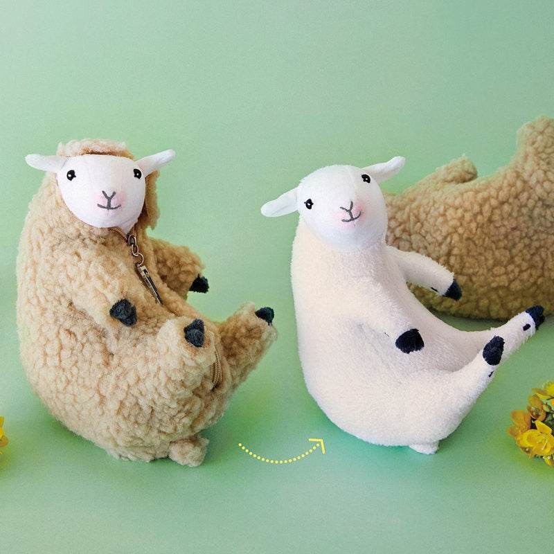SnuggleLlama Soft Alpaca Stuffed Animal Plush Toy with Removable Fleece Jacket - Perfect for Cuddling, Nursery Decor, and Gift Giving