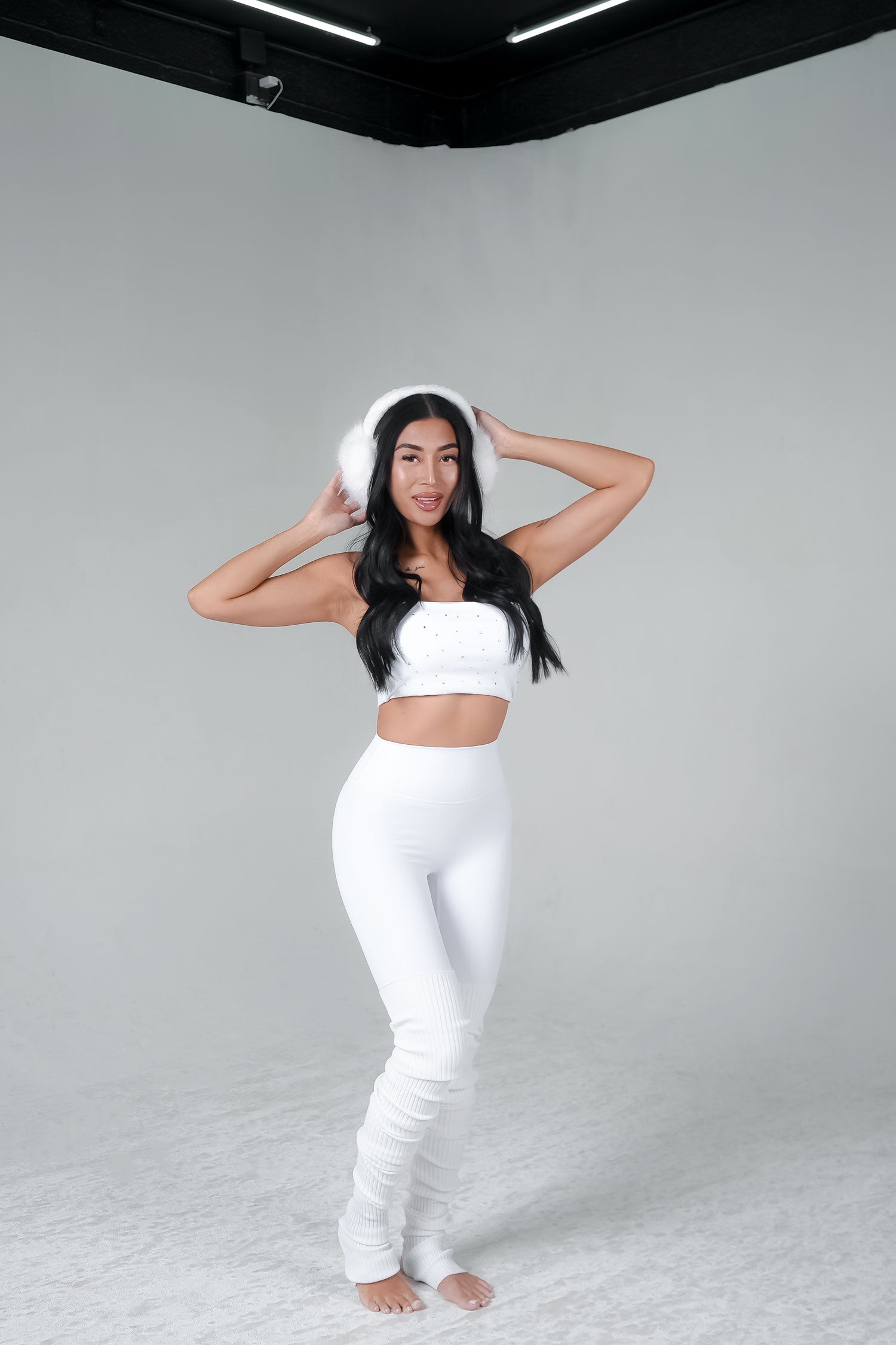 Premium Icon Leggings for Women - High Waist Yoga Pants with Snowflake Design - Perfect for Winter Workouts, Yoga & Casual Wear