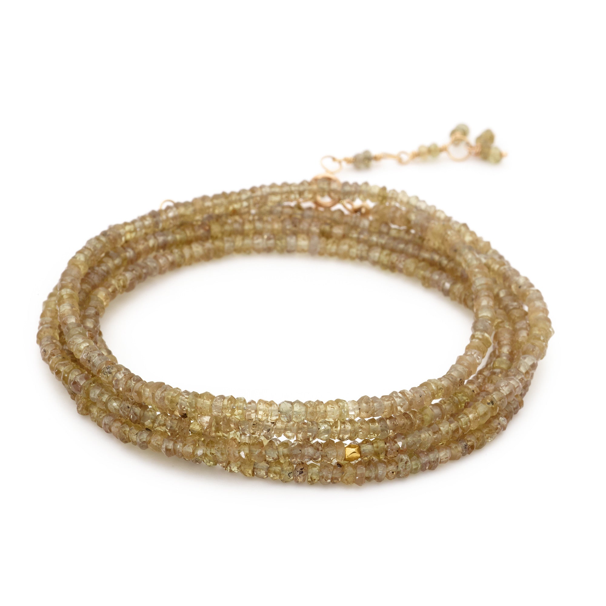 Elegant Champagne Garnet Wrap Bracelet for Women - Perfect for Weddings, Parties & Everyday Wear