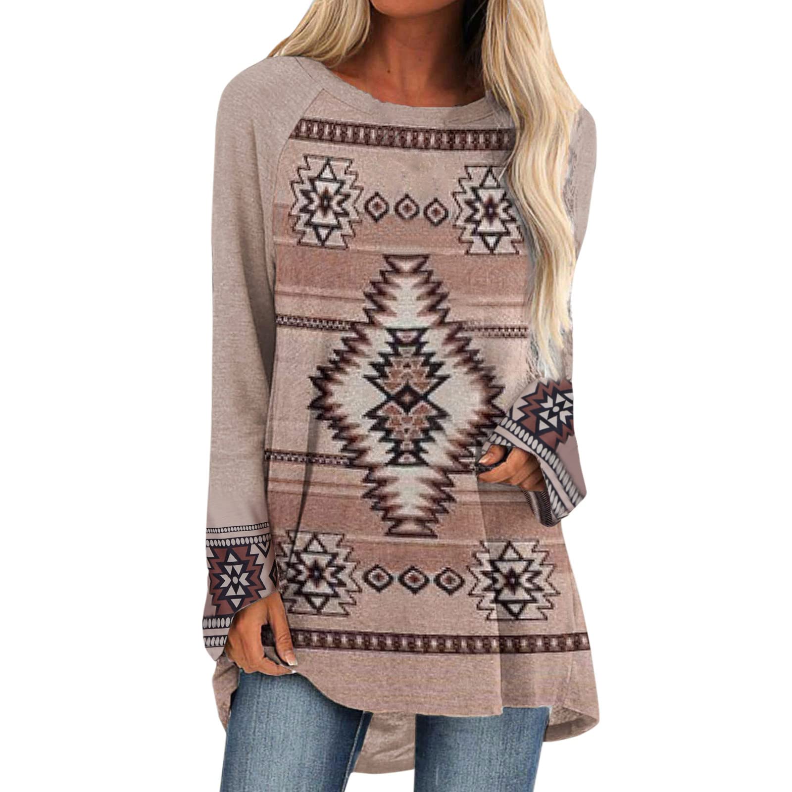 HHPP Women's Winter Thermal Long Sleeve Mock Neck T-Shirt - Cozy Printed Warm Top for Cold Weather - Perfect for Layering, Outdoor Activities & Casual Wear