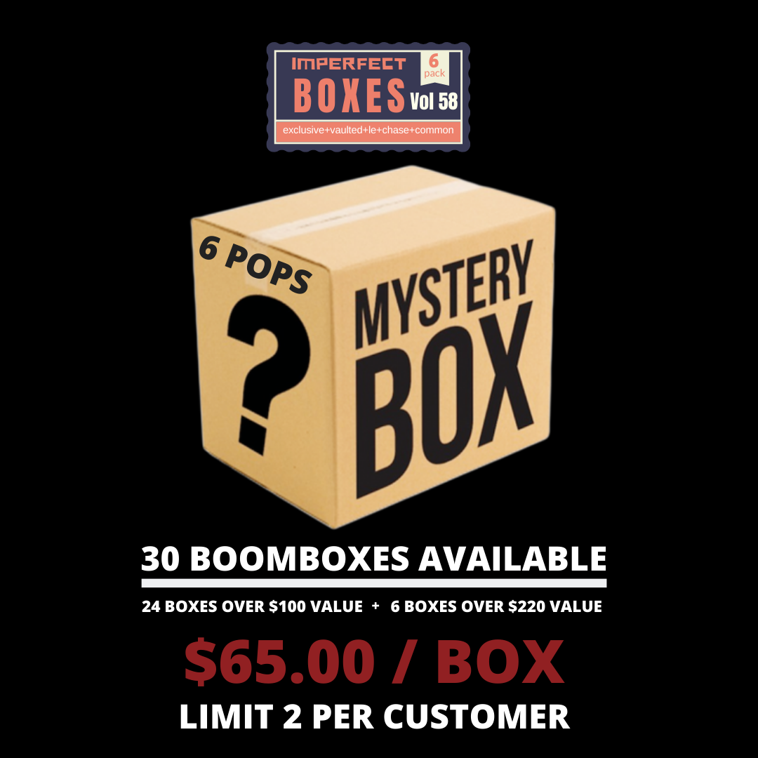 BoomLoot Imperfect Boxes Mystery Boombox Volume 58 - Pack of 6 Unboxing Fun | Surprise Collectibles for Party Favors, Gifts & Subscription Box Loot