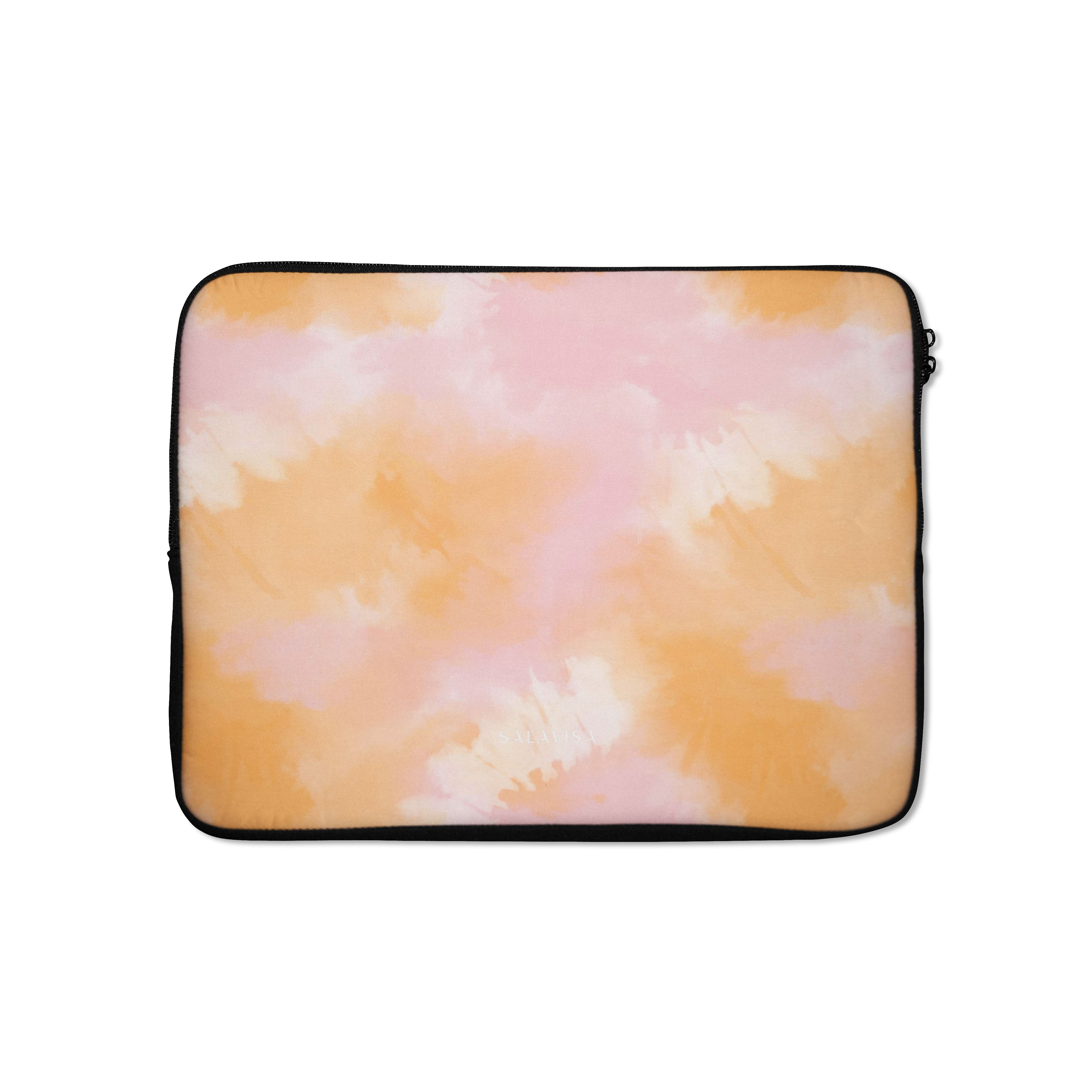 Vibrant Pink & Orange Tie-Dye Laptop Sleeve - 13-15 Inch Protective Case for MacBook Air/Pro - Perfect for School, Work & Travel Accessories