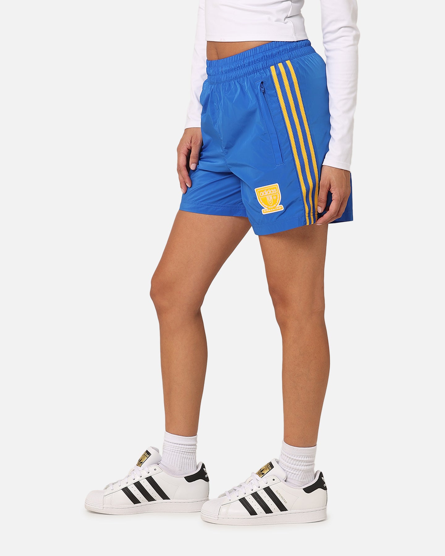 Adidas Graphic Sprinter Shorts for Men - Blue Athletic Running Shorts with Comfortable Fit - Perfect for Gym, Jogging & Casual Wear