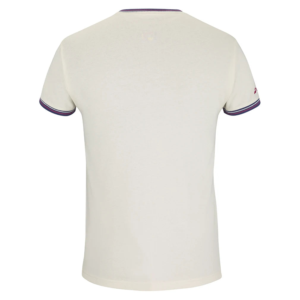 Premium Men's 150 Cotton Tennis T-Shirt - Soft Breathable Athletic Tee for Sports & Casual Wear - Cannoli Cream Color