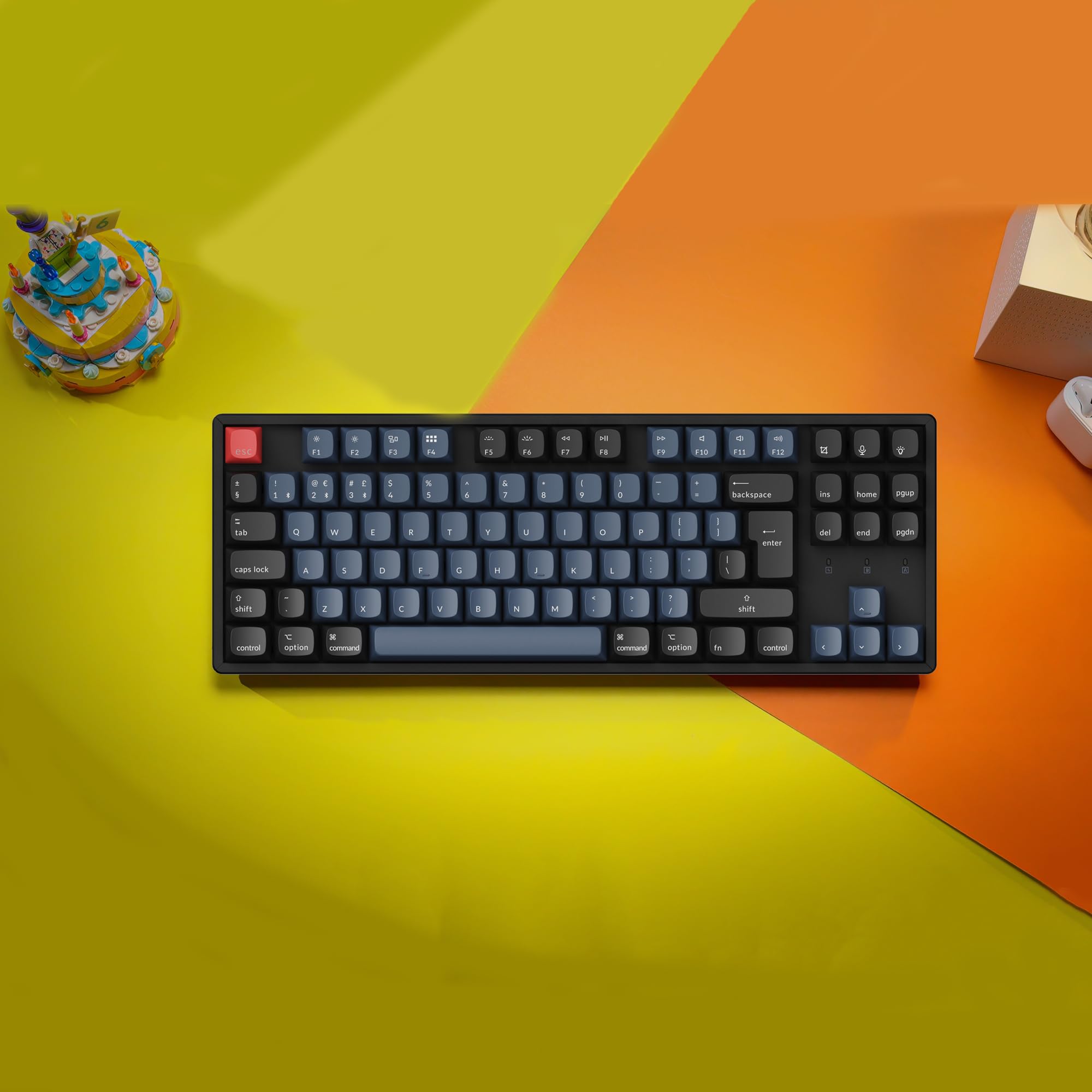 Keychron K8 Pro Wireless Mechanical Keyboard - Hot-Swappable, RGB Backlit, Aluminum Frame, Gateron G Pro Brown Switches, QMK/VIA Programmable for Mac/Windows/Linux | Perfect for Office Work, Gaming & Coding