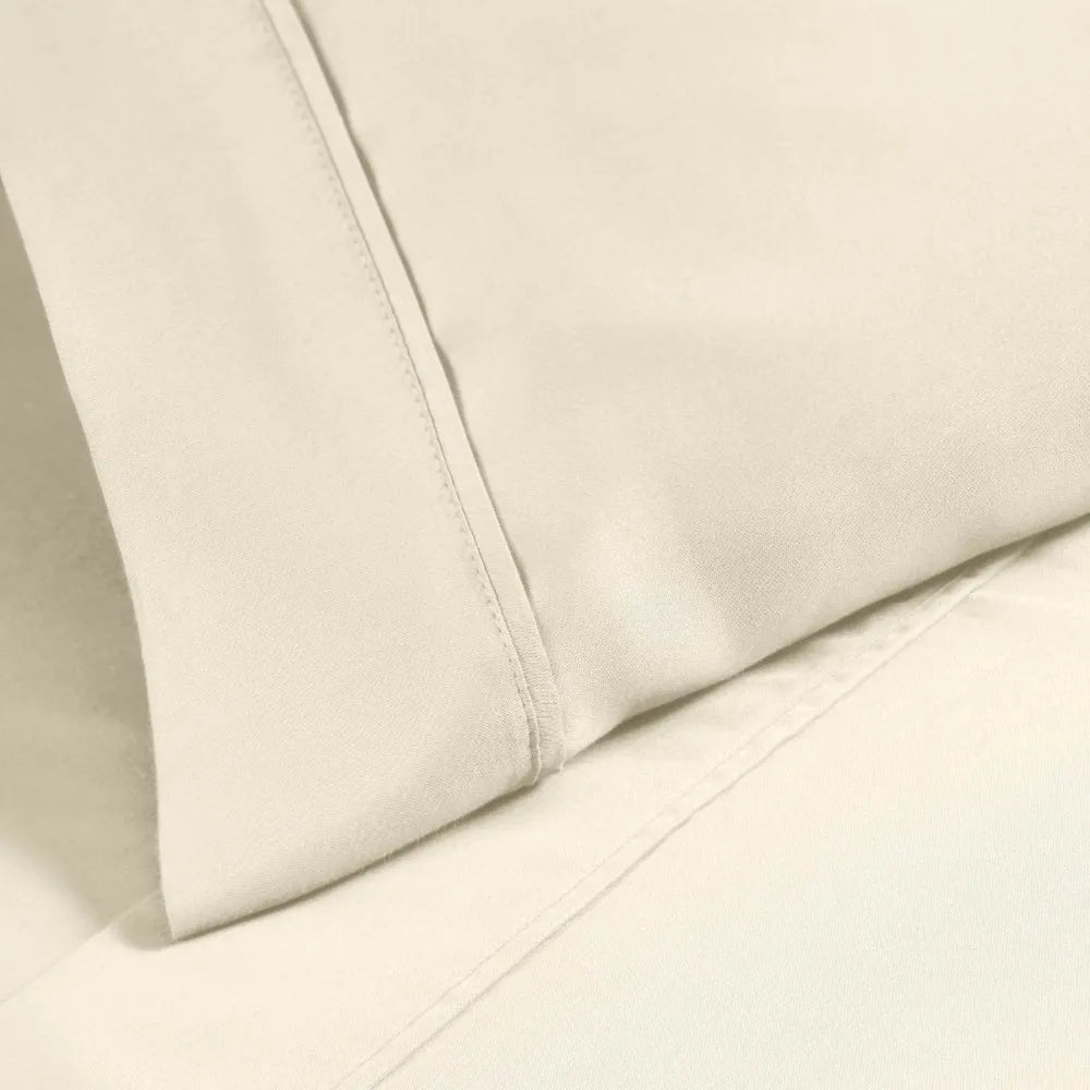 Premium 1200 Thread Count Cotton Blend 2-Piece Solid Pillowcase Set - Ultra Soft & Breathable Bedding for Side Sleepers & Hot Sleepers - Perfect for Master Bedroom, Guest Room & Luxury Hotels