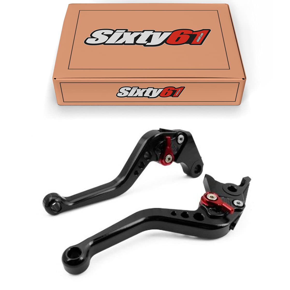 Black Adjustable Shorty Brake Clutch Levers for Suzuki GSXR 750 (2006-2025) - Perfect for Motorcycle Racing & Street Riding
