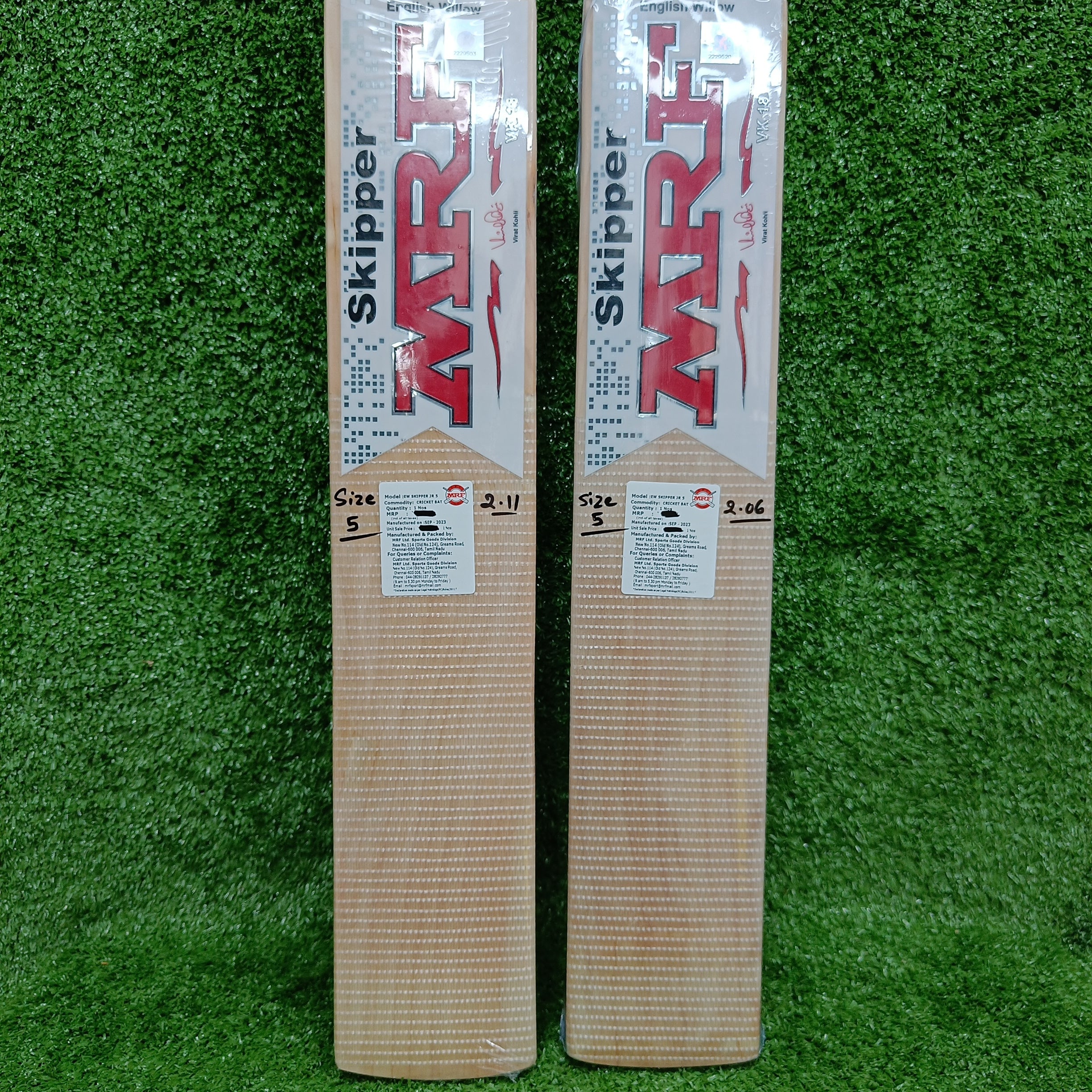 MRF Skipper Junior Cricket Bat - English Willow Youth Cricket Bat for Kids & Teens - Perfect for Training, Matches & School Cricket Clubs