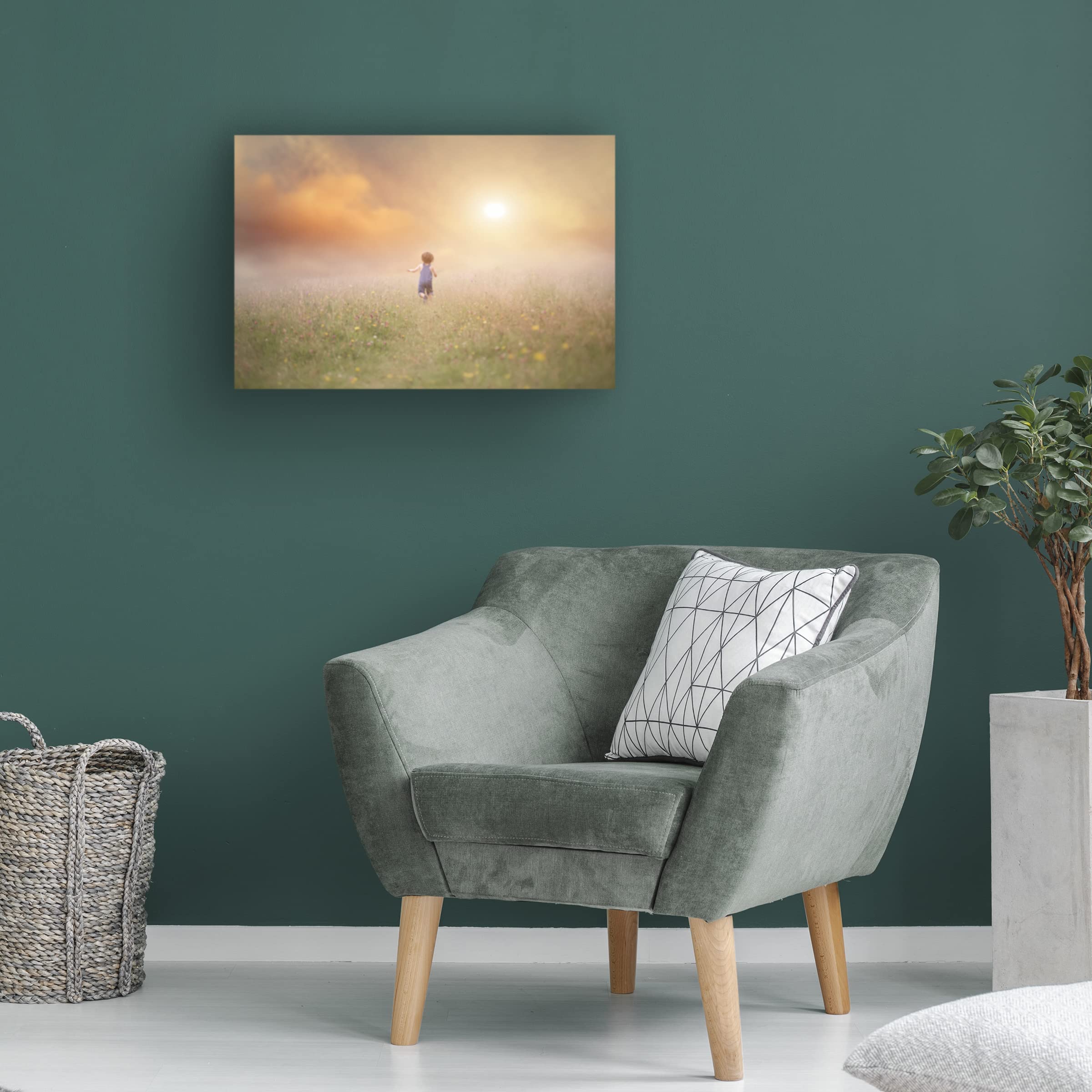 Lynne Williams 'Run' Canvas Art Print - Modern Wall Decor for Living Room, Bedroom & Office - Trademark Fine Art Collection