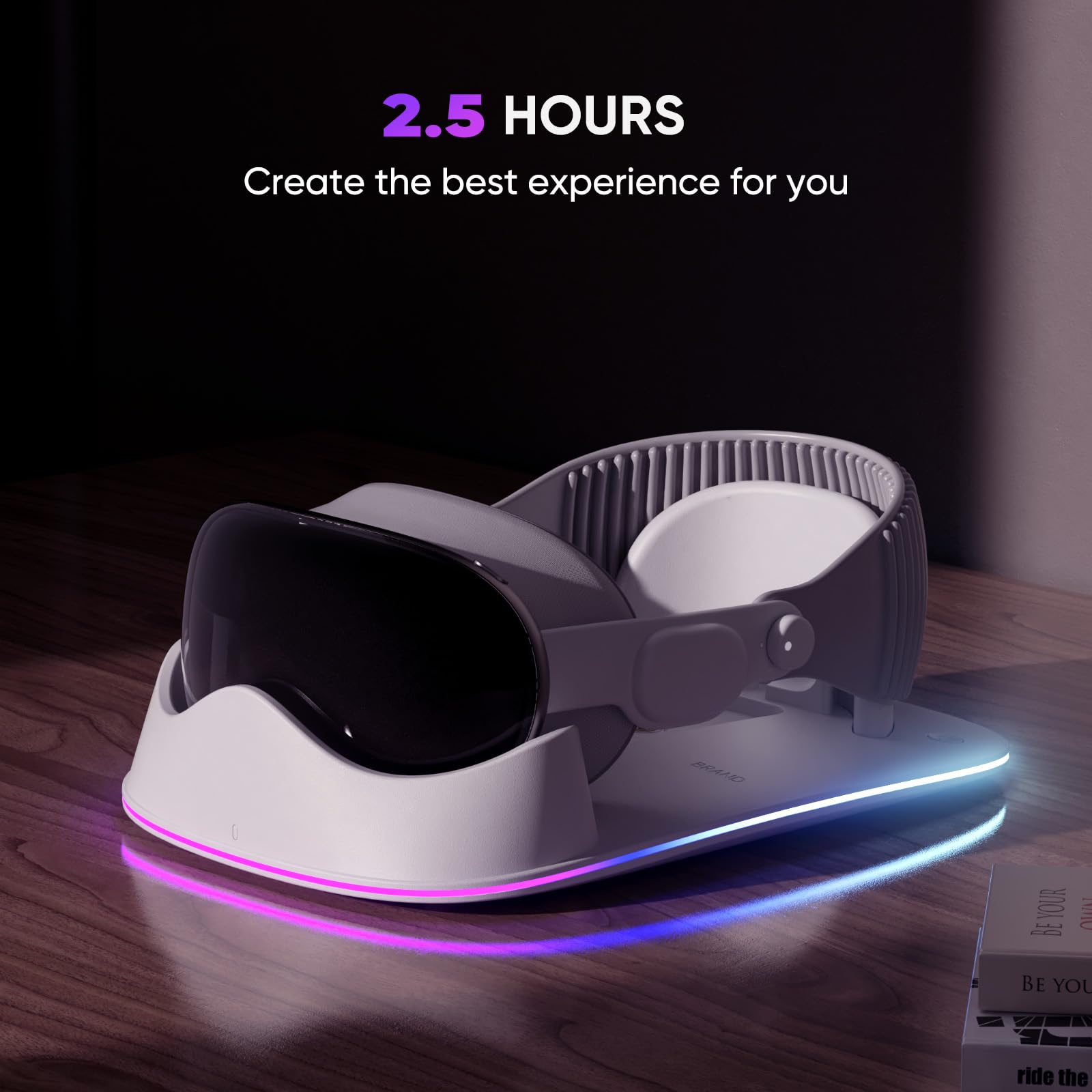 Apple Vision Pro VR Charging Station with RGB Light - Fast Charging Dock for Vision Pro Headset - Perfect for Gaming, Work & Entertainment Accessories