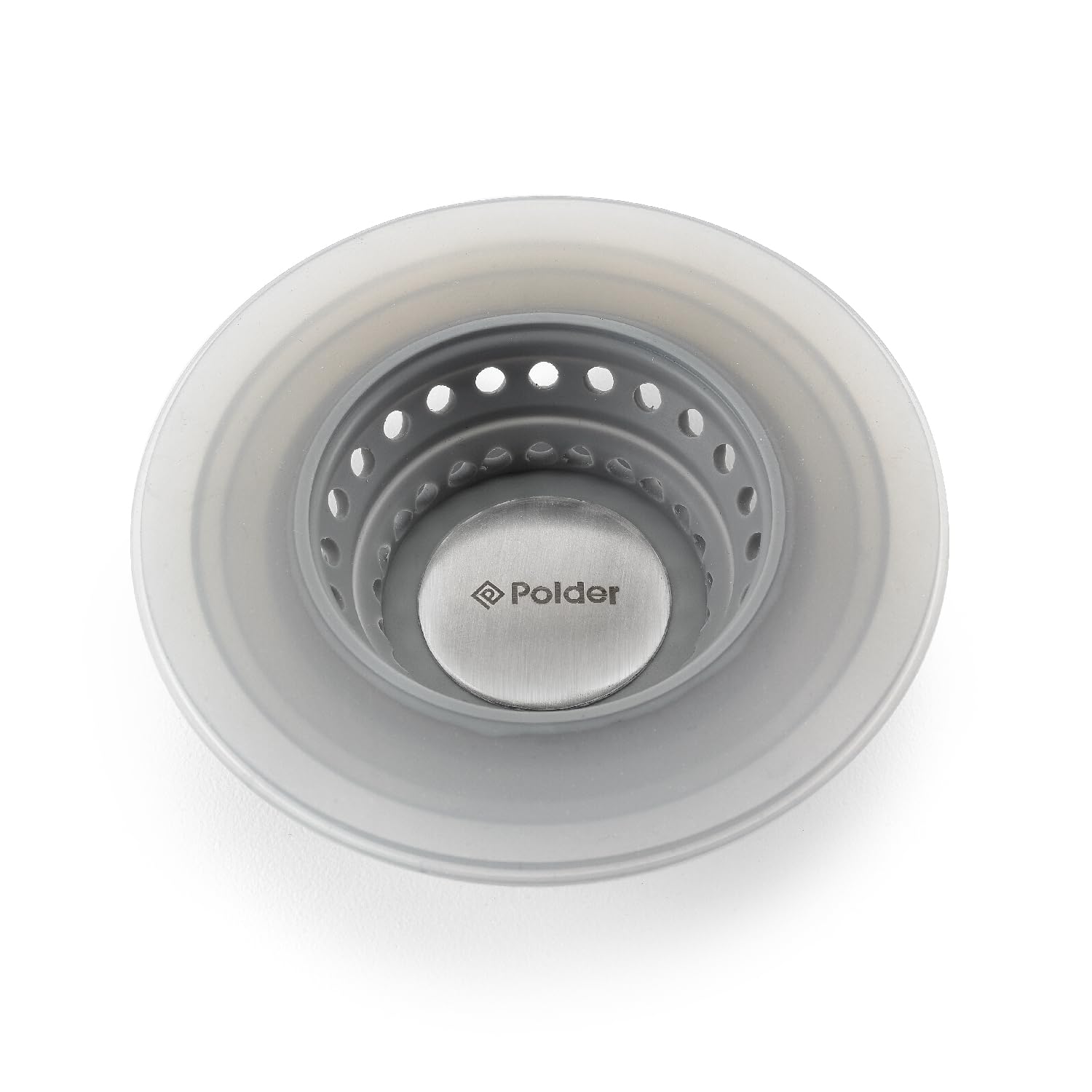 Polder Pop-Up Silicone Sink Strainer & Stopper - 4.5
