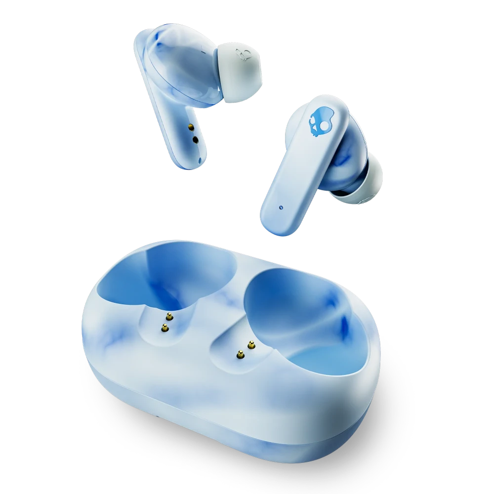 Skullcandy Ecobuds True Wireless Earbuds - Bluetooth 5.0, 24H Battery, IPX4 Waterproof for Running, Gym & Outdoor Activities