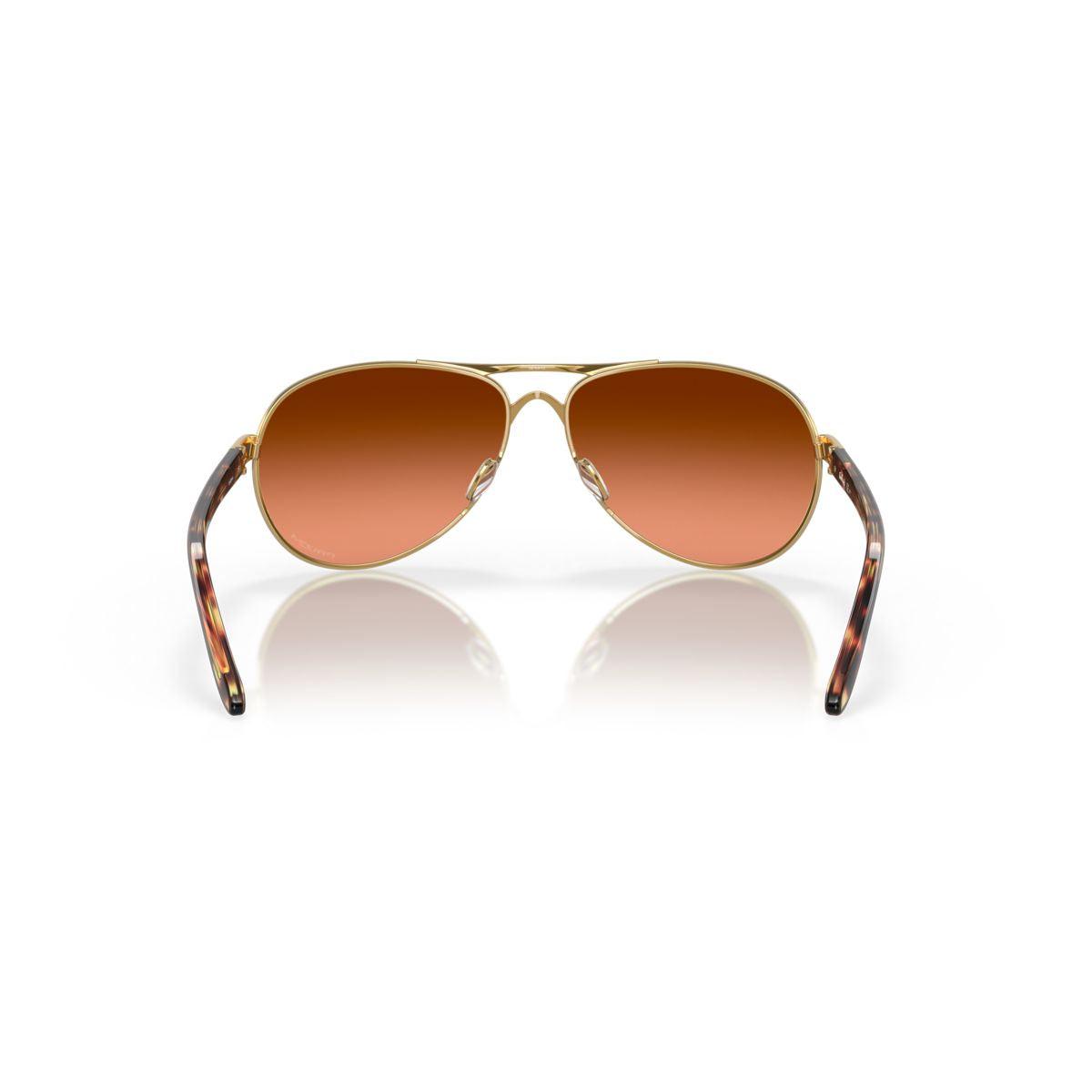 Oakley Feedback Sunglasses Polished Gold Frame with Prizm Brown Gradient Lenses - 0OO4079 407941 - Perfect for Outdoor Sports & Driving