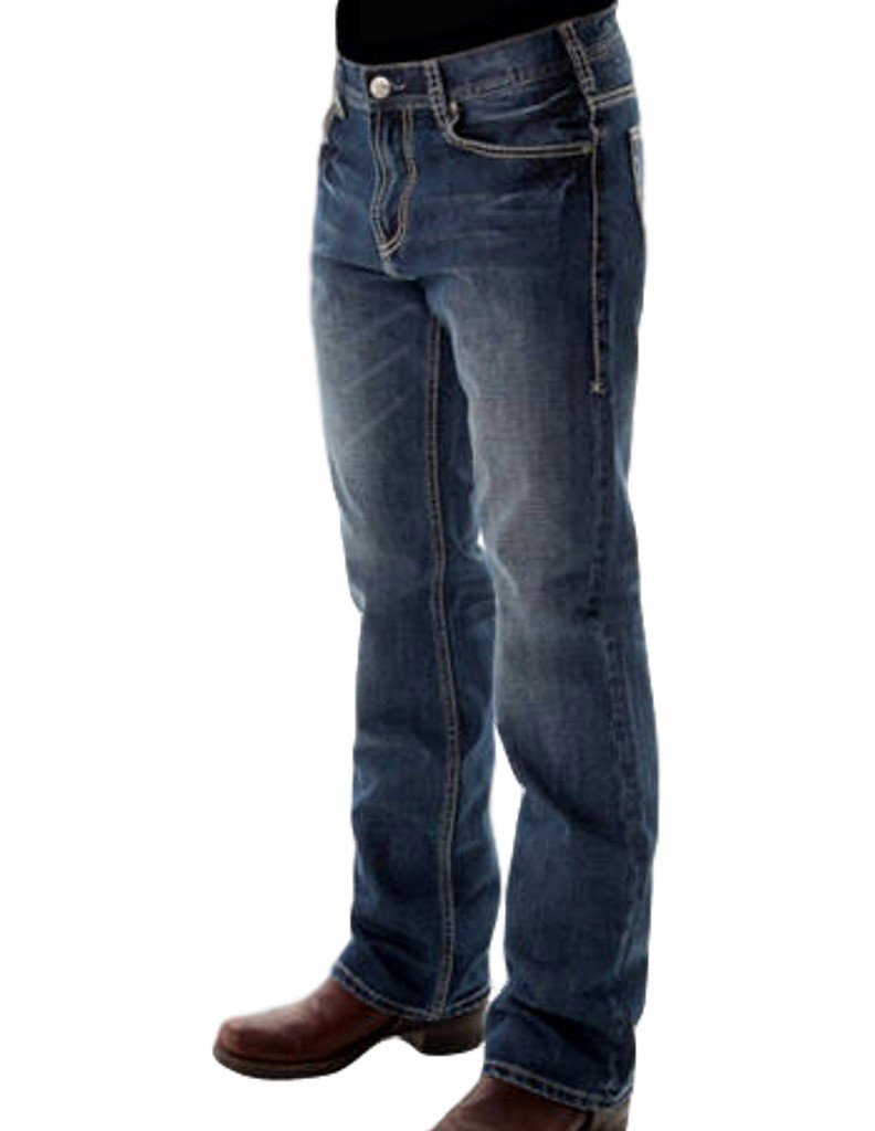 Men's Hooah Stretch Denim Jeans - Comfortable Slim Fit Casual Pants for Work, Outdoor & Daily Wear