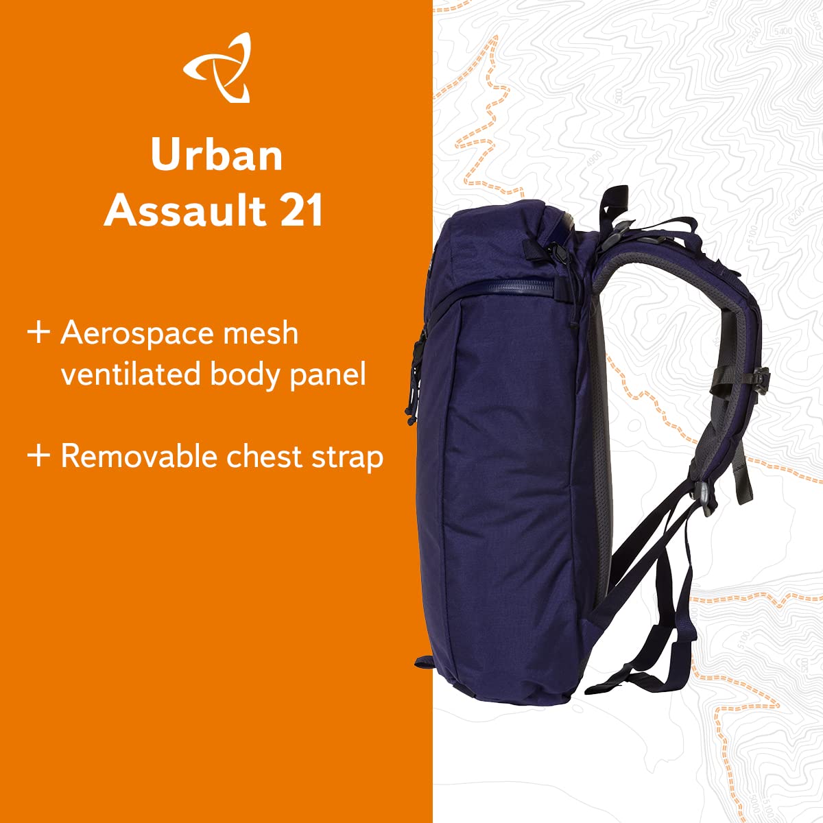 Mystery Ranch 21L Grape Backpack - Durable Hiking & Travel Daypack for Outdoor Adventures, Camping & Daily Commute