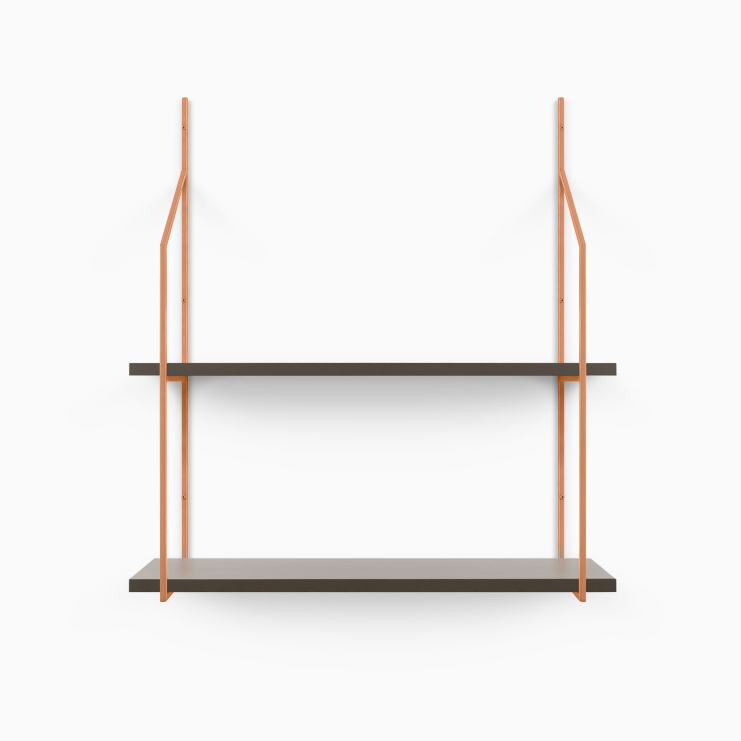 Verne 2-Tiered Tungsten Shelf - Durable Metal Storage Organizer for Kitchen, Bathroom & Office | Space-Saving Home Decor