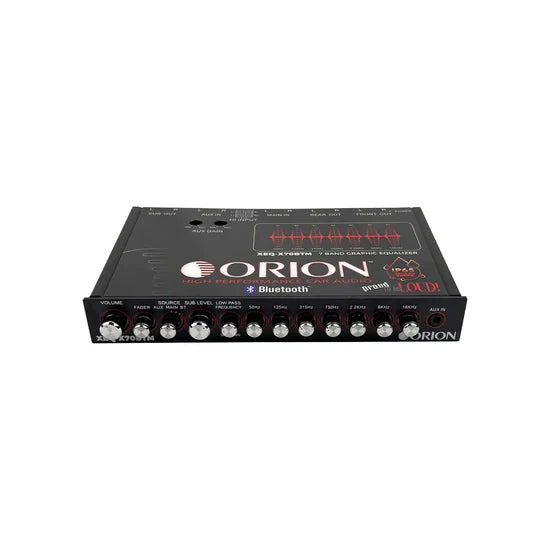 Orion XEQ X70BTM 7-Band Marine Bluetooth Graphic Equalizer - Premium Audio Booster for Boats, Cars & Home Stereo Systems | Waterproof & Durable for Outdoor Use