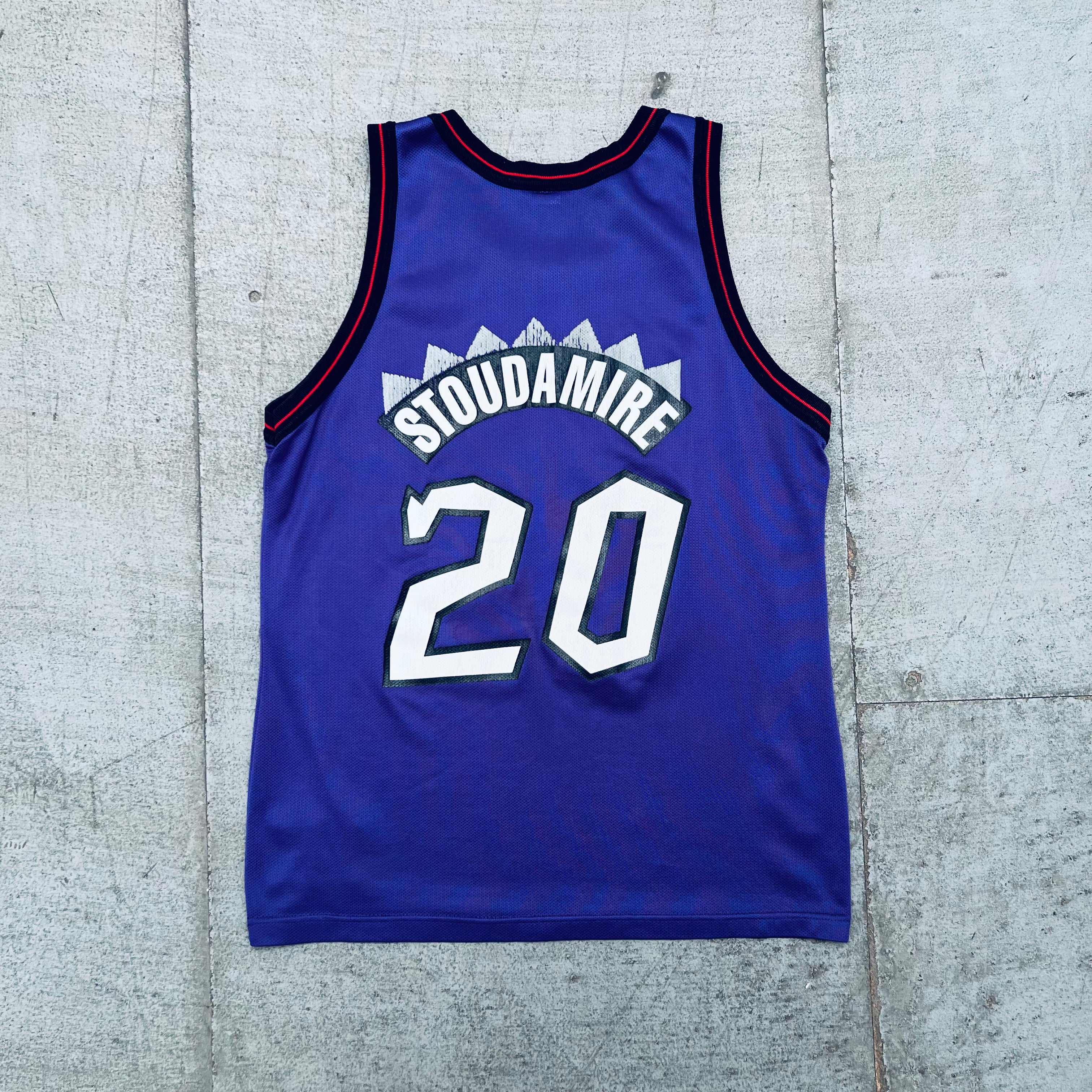 Authentic 1995/96 Toronto Raptors Damon Stoudamire Rookie Jersey - NBA Champion Replica (Size M) | Perfect for Basketball Fans, Collectors & Vintage Sports Memorabilia Enthusiasts