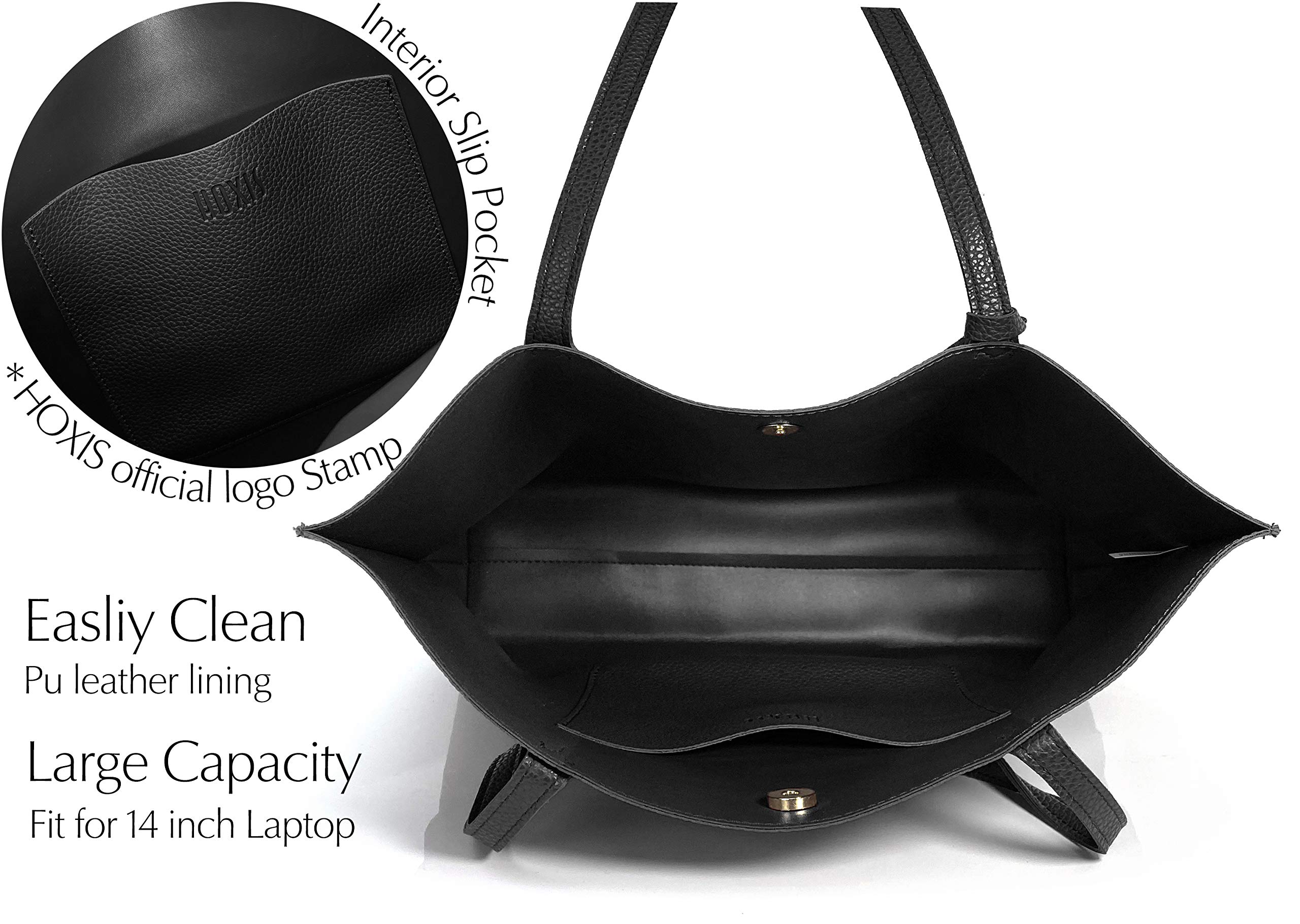 Stylish Minimalist Pebbled Faux Leather Tote Bag for Women - Perfect for Work, Travel & Everyday Use