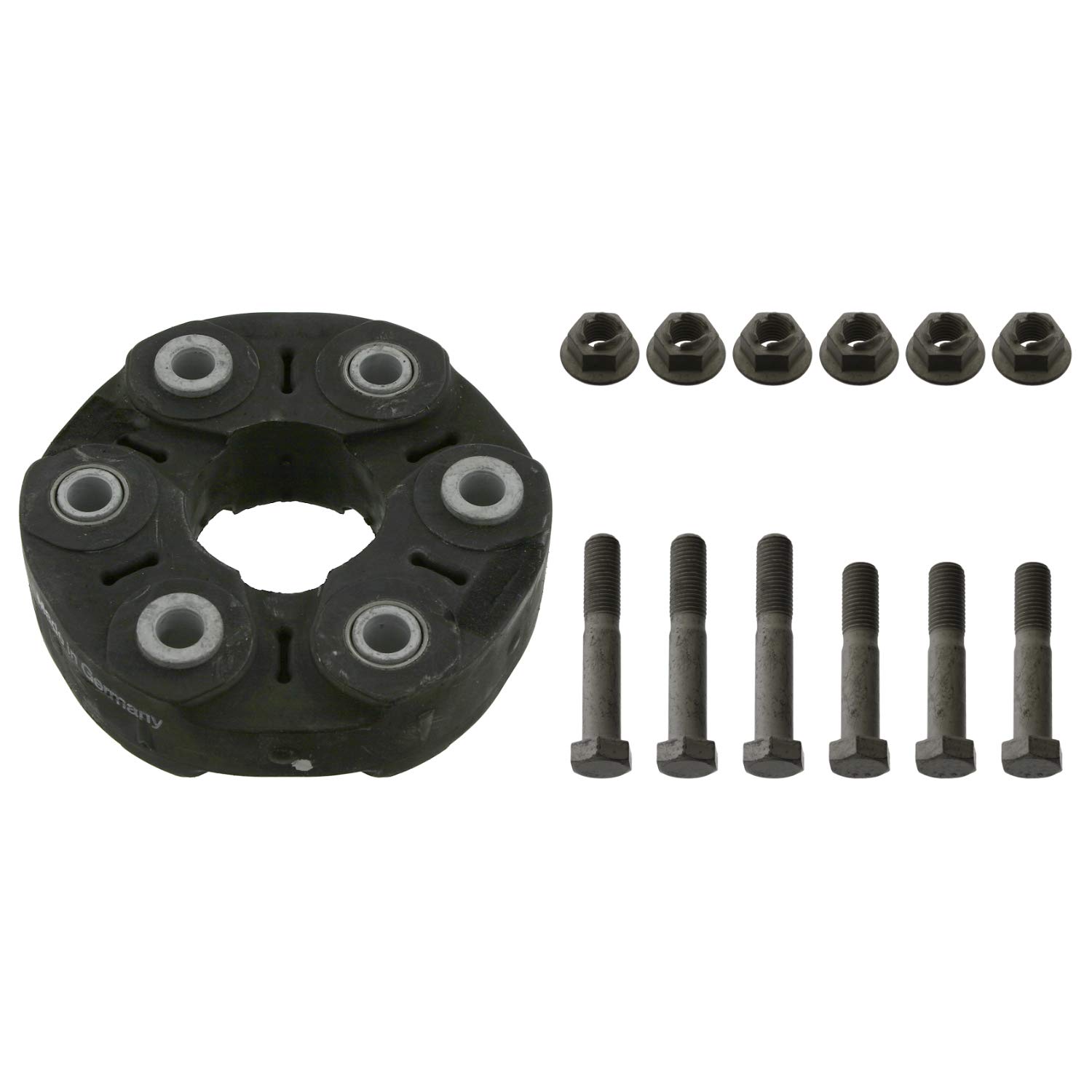 Febi Bilstein 43527 Flexible Coupling Kit for Propshaft - Universal Driveshaft Repair Part (Pack of 1) - Perfect for Car, Truck & SUV Drivetrain Maintenance