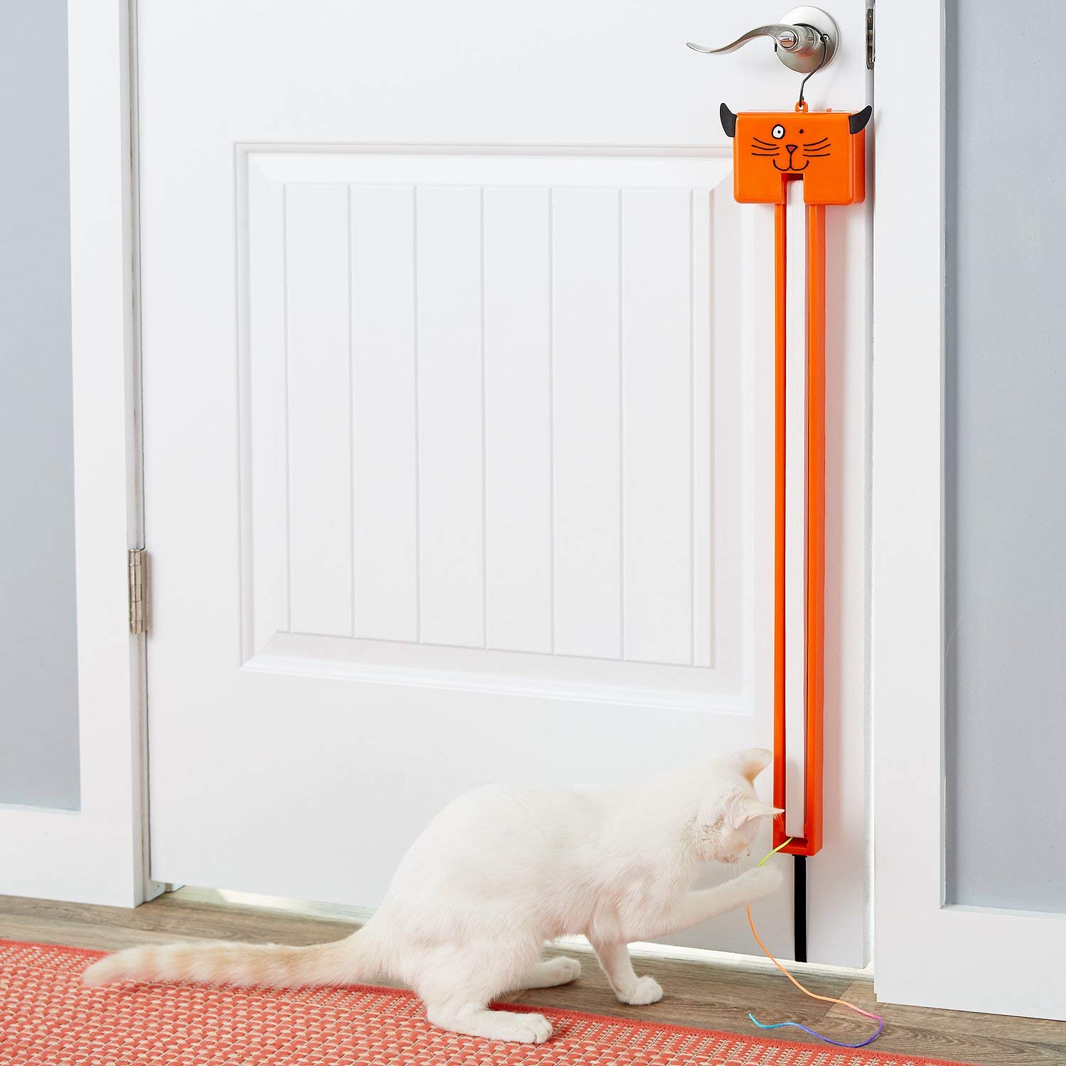 Interactive Fling-AMA String Cat Toy - Durable Kitten Teaser Wand with Feathers for Playful Cats - Perfect for Indoor Exercise & Bonding Time